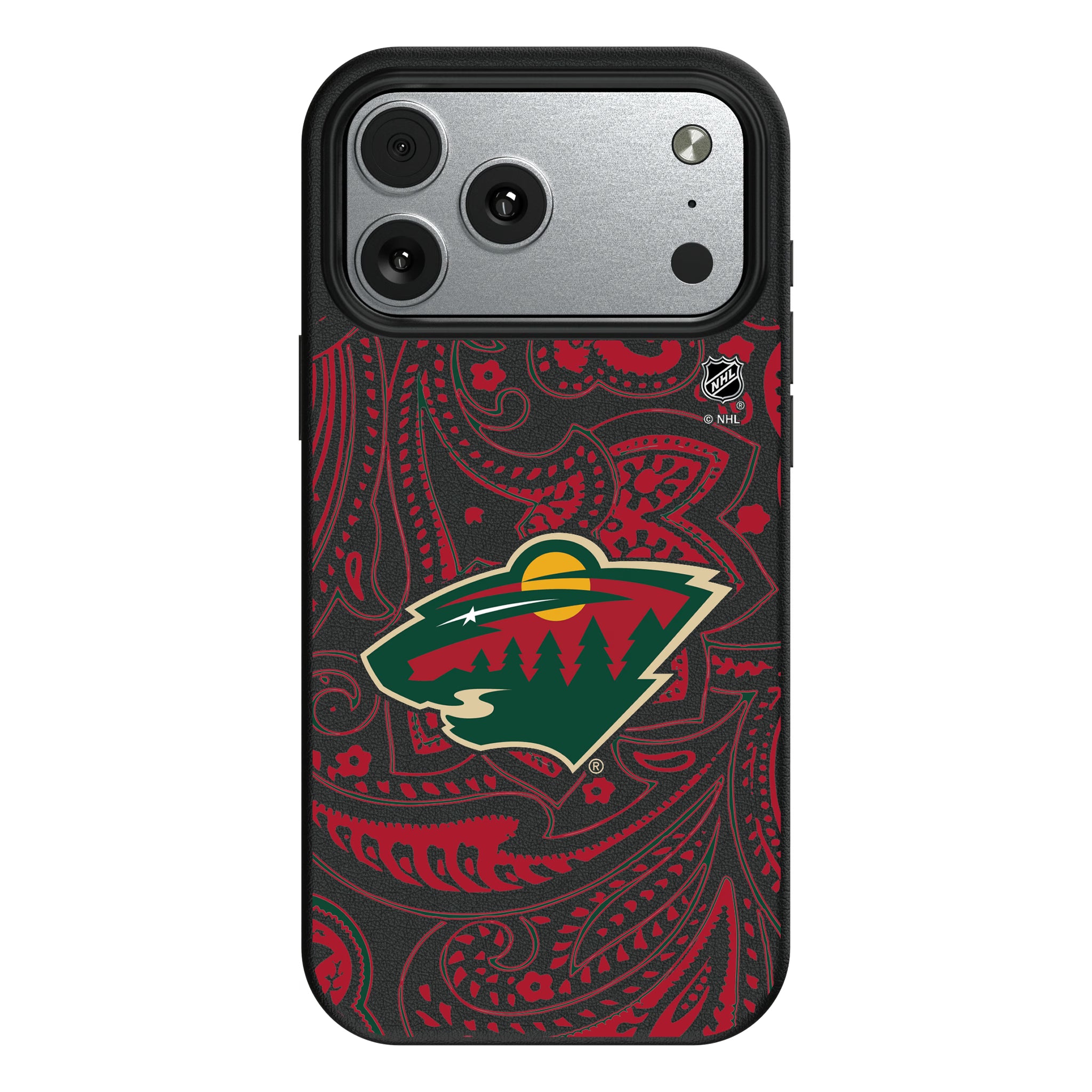 Minnesota Wild Paisley iPhone MagSafe Compatible Phone Case for Apple iPhone#Device_iPhone 17 Pro Max