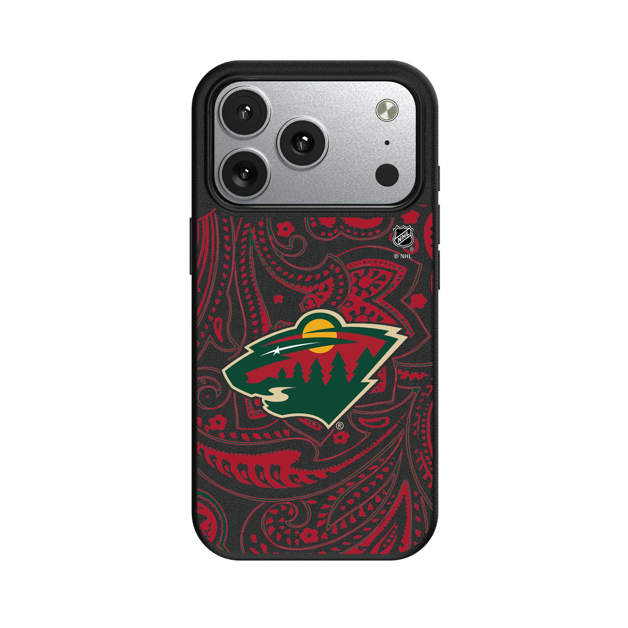 Minnesota Wild Paisley iPhone MagSafe Compatible Phone Case for Apple iPhone#Device_iPhone 17 Pro