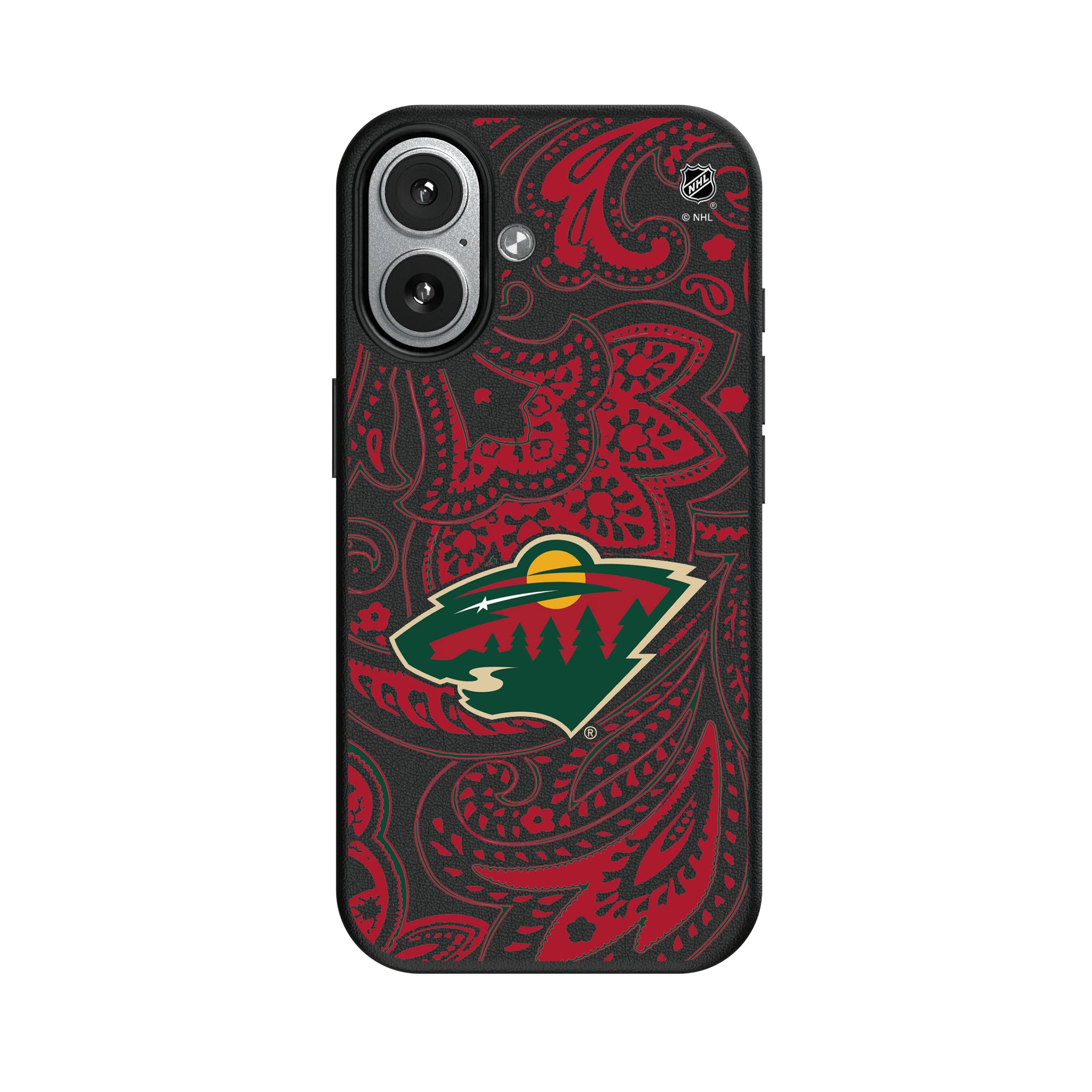Minnesota Wild Paisley iPhone MagSafe Compatible Phone Case for Apple iPhone#Device_iPhone 17