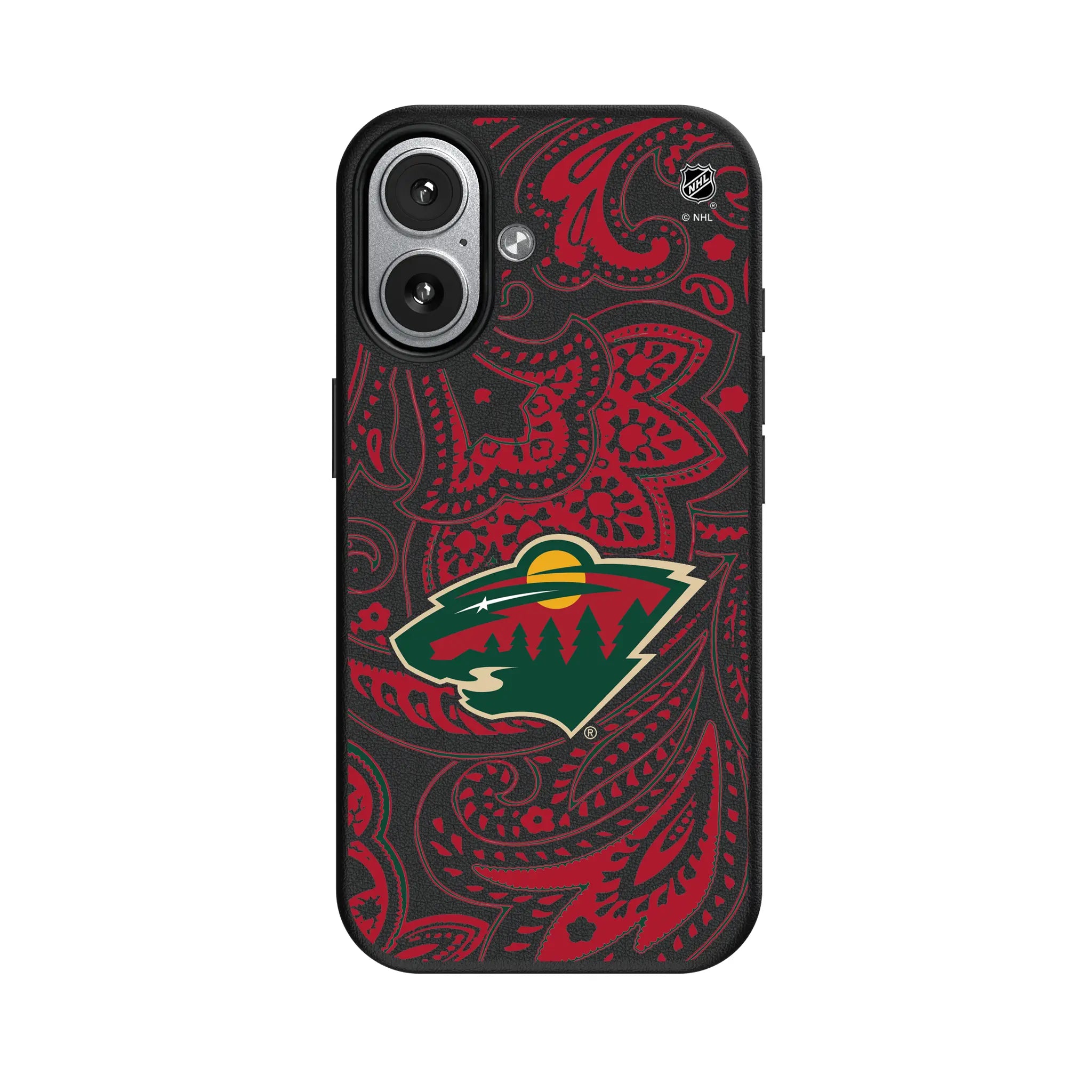 Minnesota Wild Paisley iPhone MagSafe Compatible Phone Case for Apple iPhone#Device_iPhone 17