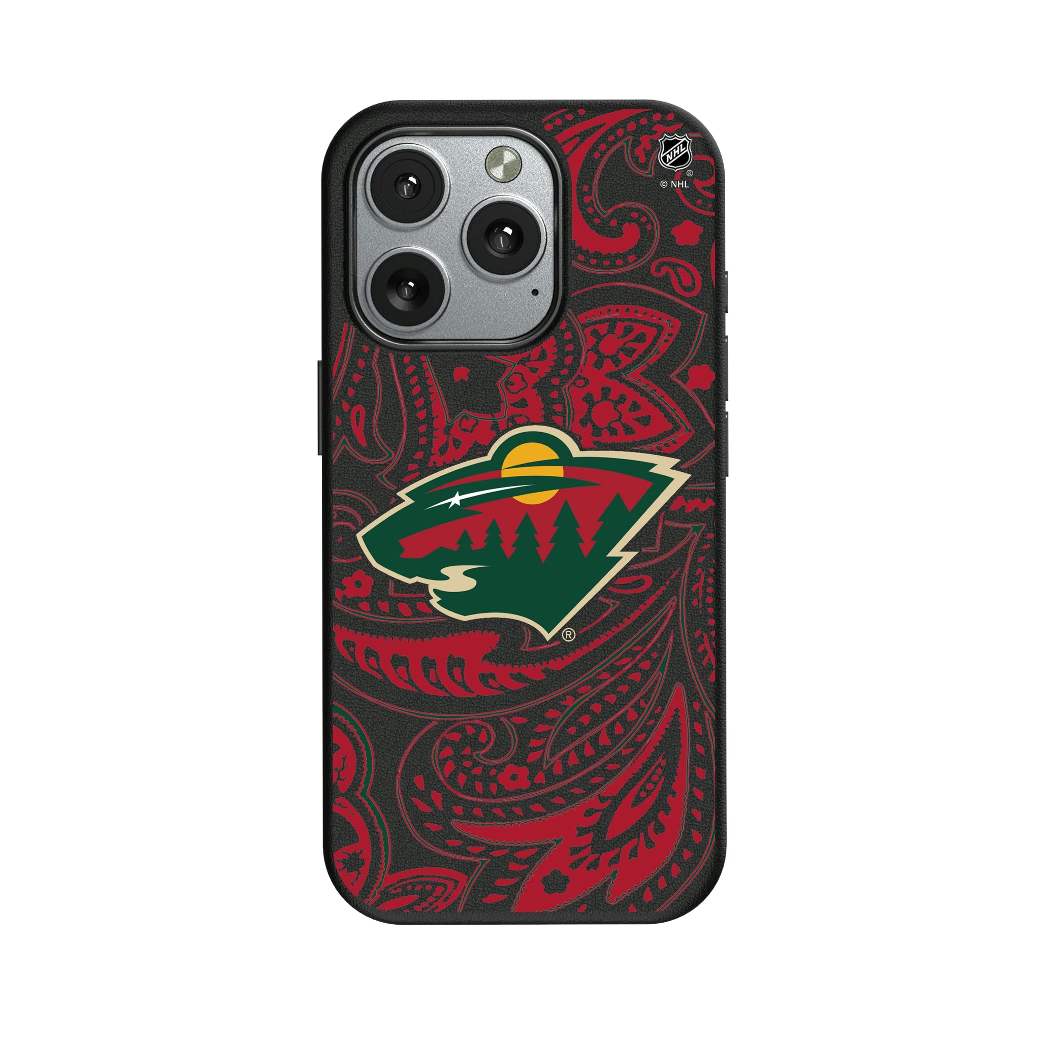 Minnesota Wild Paisley iPhone MagSafe Compatible Phone Case for Apple iPhone