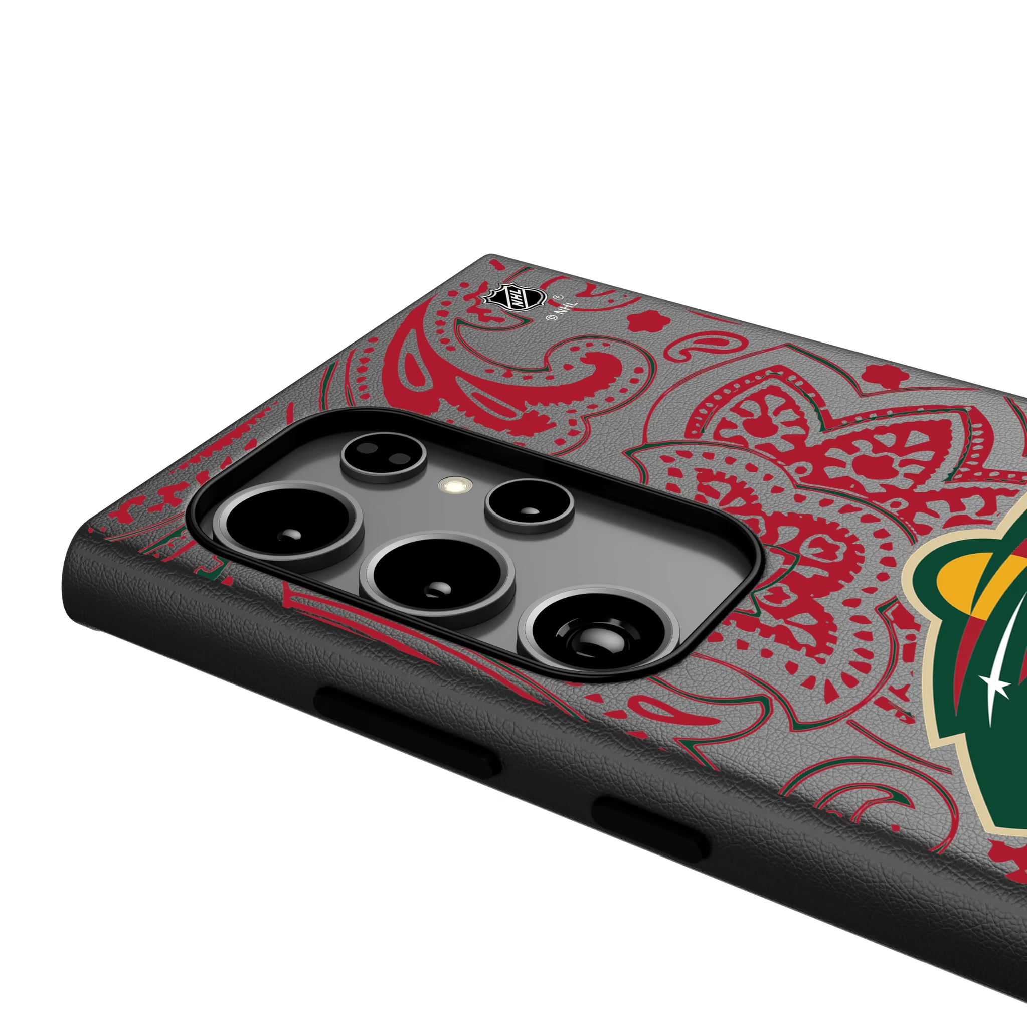Minnesota Wild Paisley Galaxy MagSafe Compatible Phone Case for Samsung Galaxy - Detail