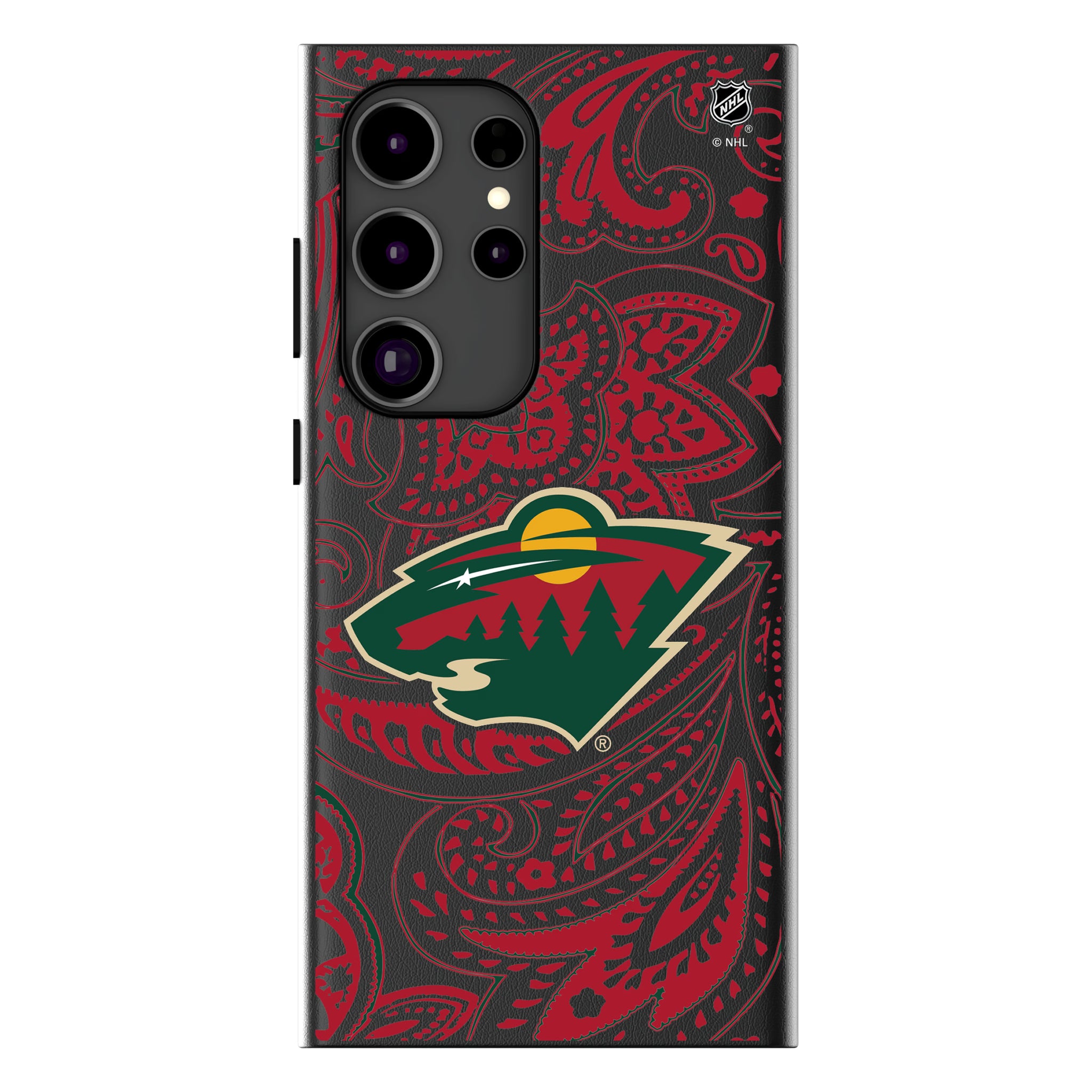 Minnesota Wild Paisley Galaxy MagSafe Compatible Phone Case for Samsung Galaxy