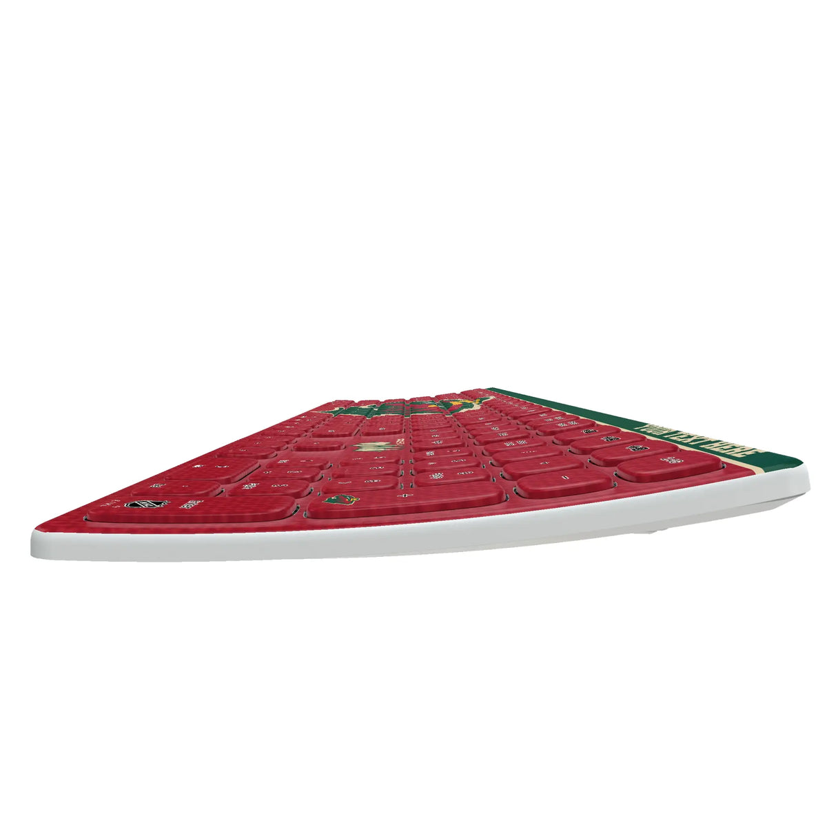 Minnesota Wild Personalized Endzone Solid KKB605 Curved Wireless Keyboard