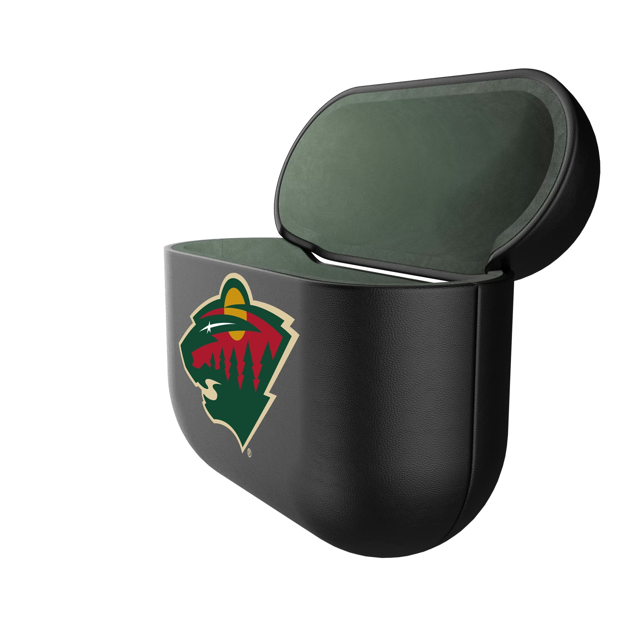 Minnesota Wild Personalized Insignia AirPods AirPod Case Cover - Isometric View#Device_AirPods 3rd Gen