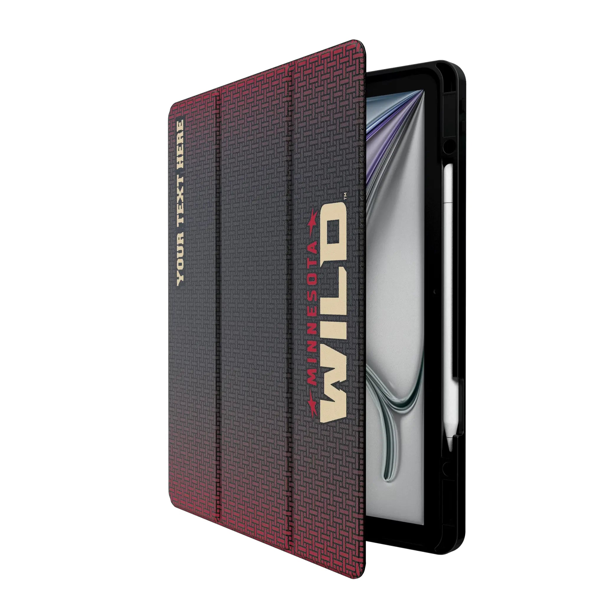 Minnesota Wild Personalized Linen iPad Tablet Case for Apple iPad