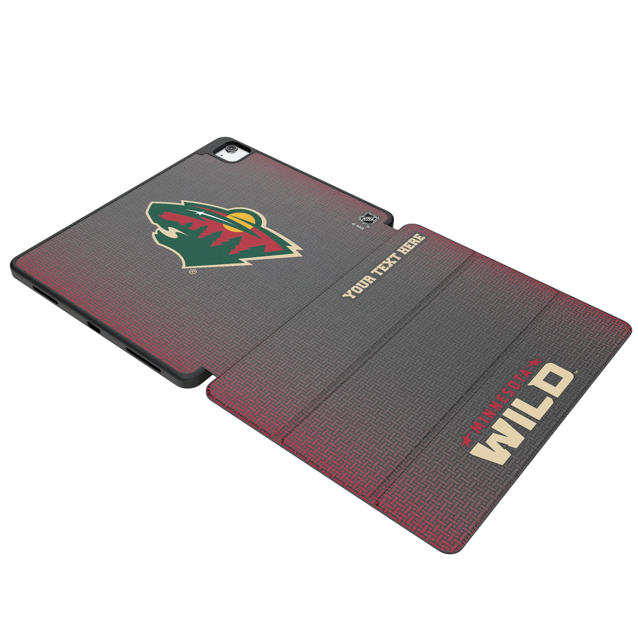 Minnesota Wild Personalized Linen iPad Tablet Case for Apple iPad