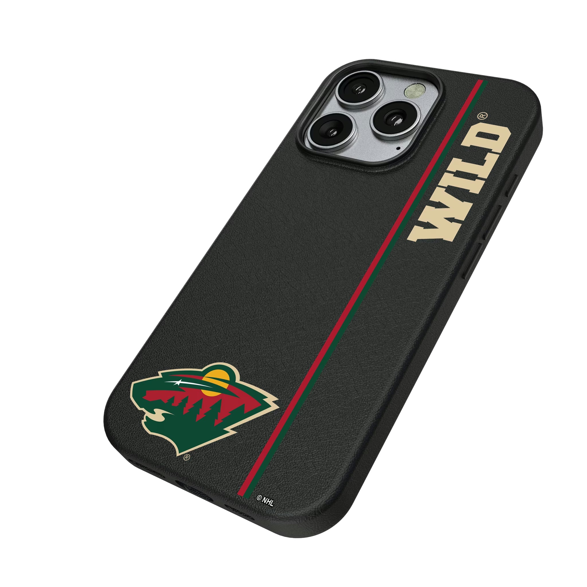 Minnesota Wild Personalized Sidebard iPhone MagSafe Compatible Phone Case for Apple iPhone - Isometric View