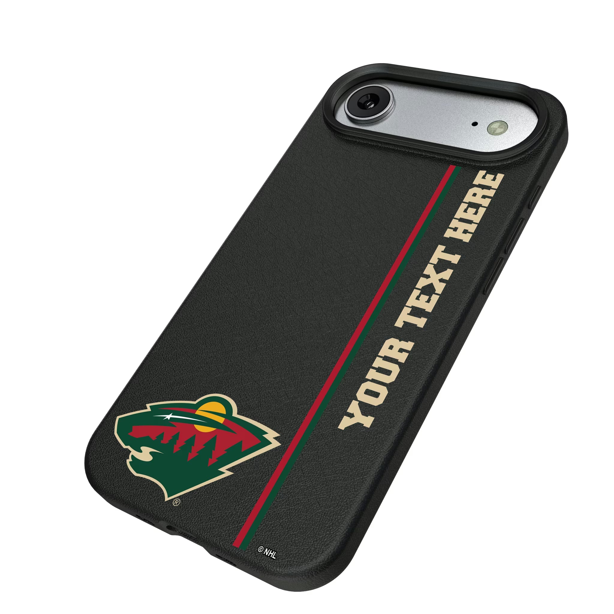 Minnesota Wild Personalized Sidebard iPhone MagSafe Compatible Phone Case for Apple iPhone - Isometric View#Device_iPhone Air