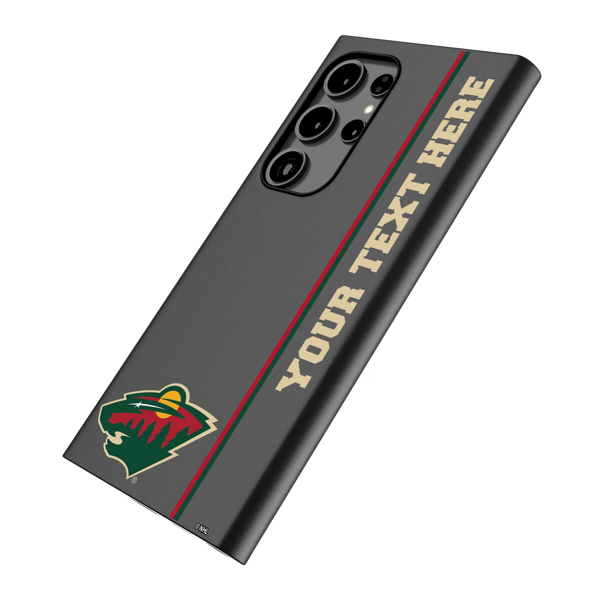 Minnesota Wild Personalized Sidebard Galaxy MagSafe Compatible Phone Case for Samsung Galaxy - Isometric View