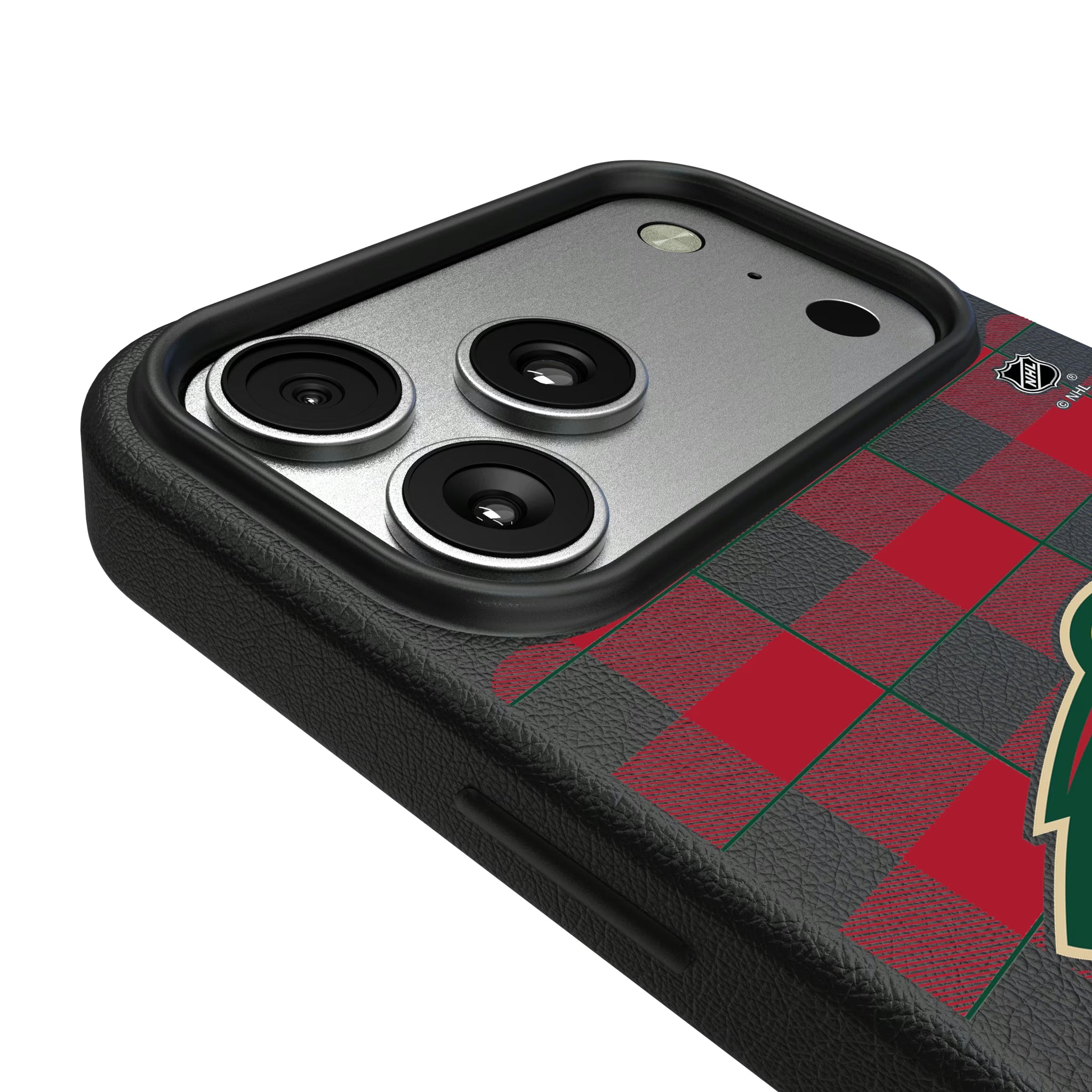 Minnesota Wild Plaid iPhone MagSafe Compatible Phone Case for Apple iPhone - Detail#Device_iPhone 17 Pro Max