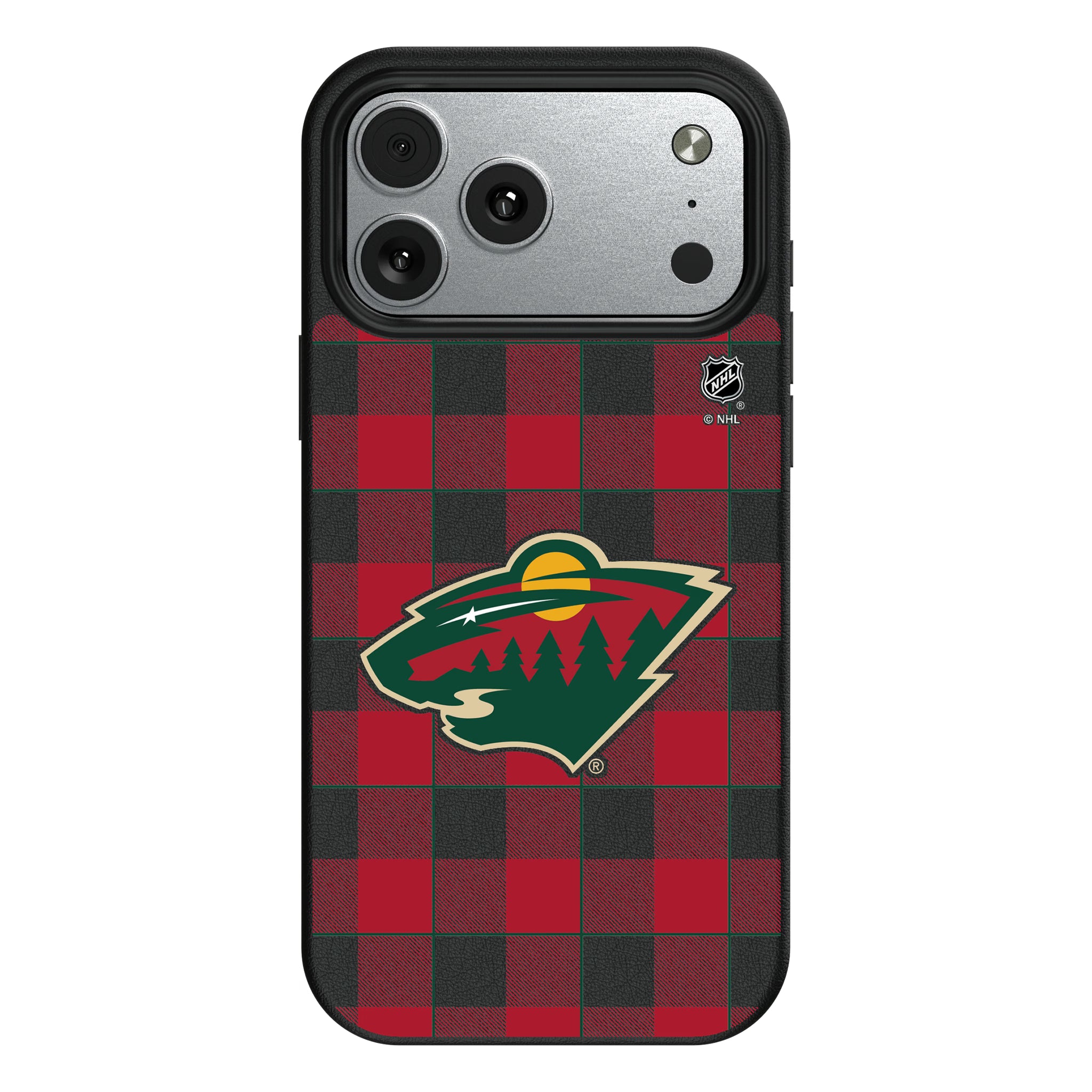 Minnesota Wild Plaid iPhone MagSafe Compatible Phone Case for Apple iPhone#Device_iPhone 17 Pro Max