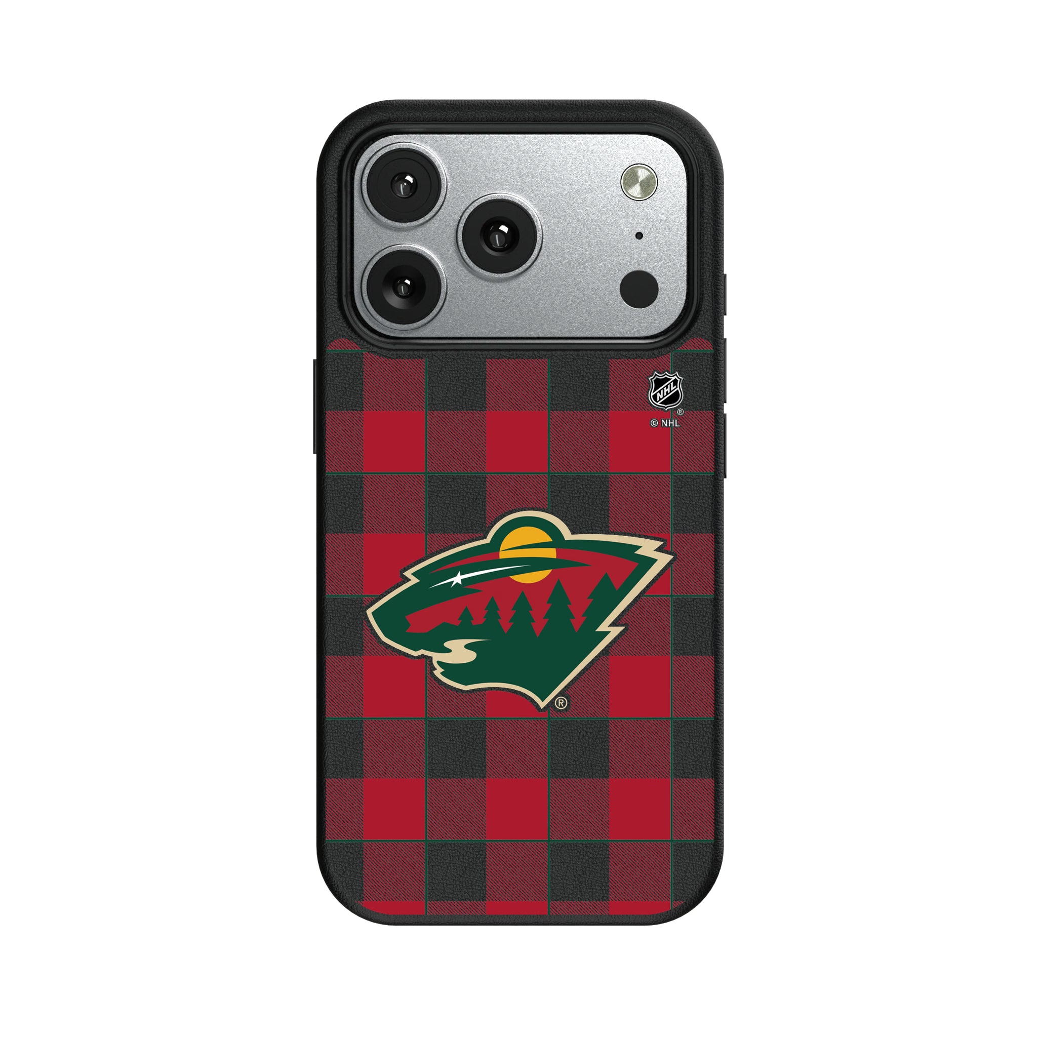 Minnesota Wild Plaid iPhone MagSafe Compatible Phone Case for Apple iPhone#Device_iPhone 17 Pro