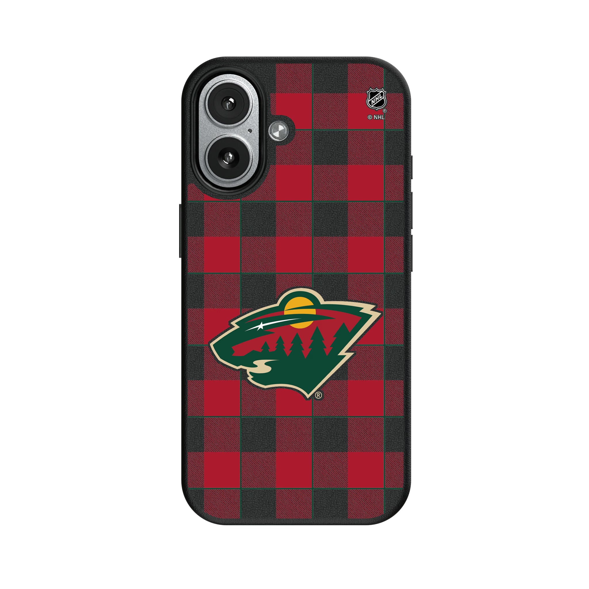 Minnesota Wild Plaid iPhone MagSafe Compatible Phone Case for Apple iPhone#Device_iPhone 17