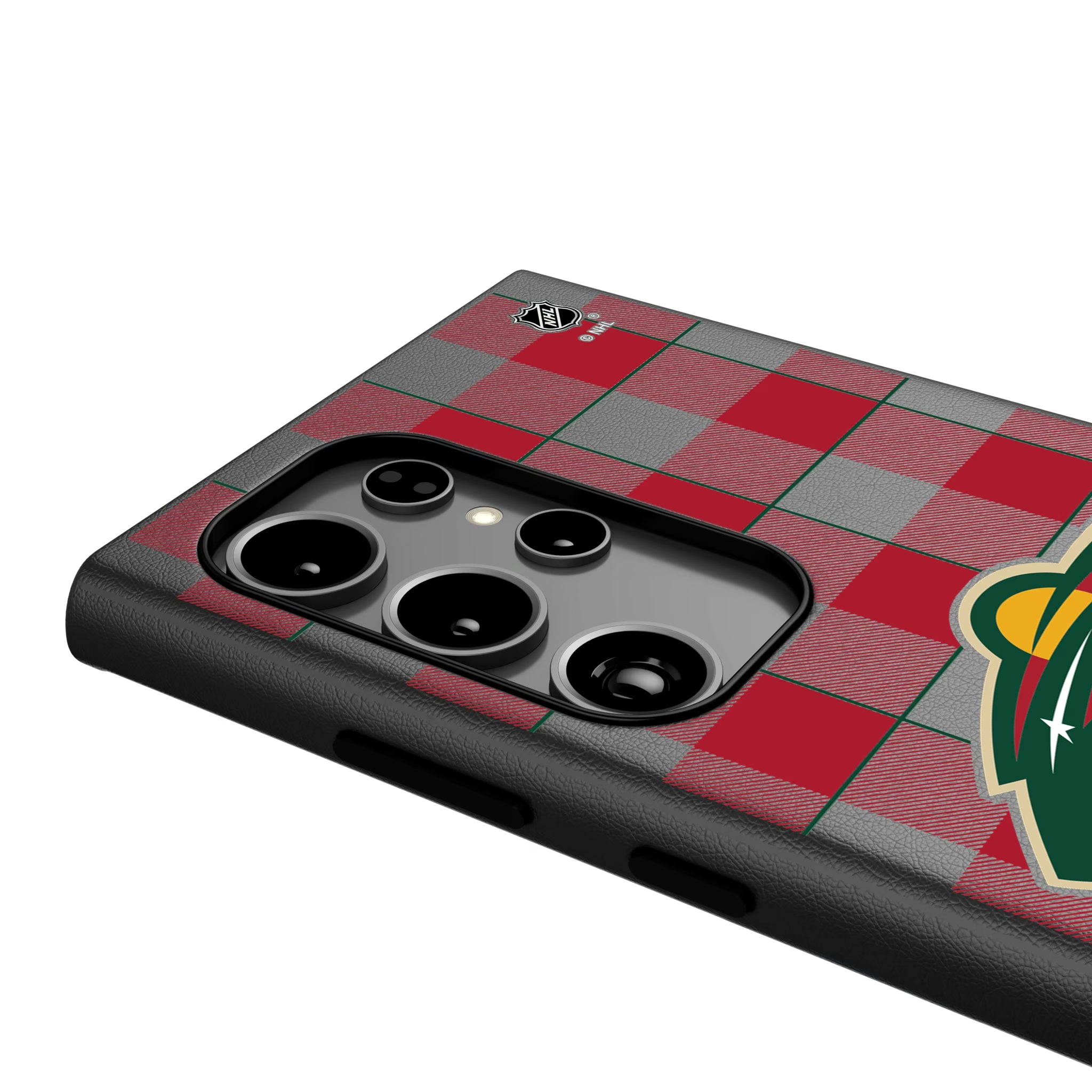 Minnesota Wild Plaid Galaxy MagSafe Compatible Phone Case for Samsung Galaxy - Detail