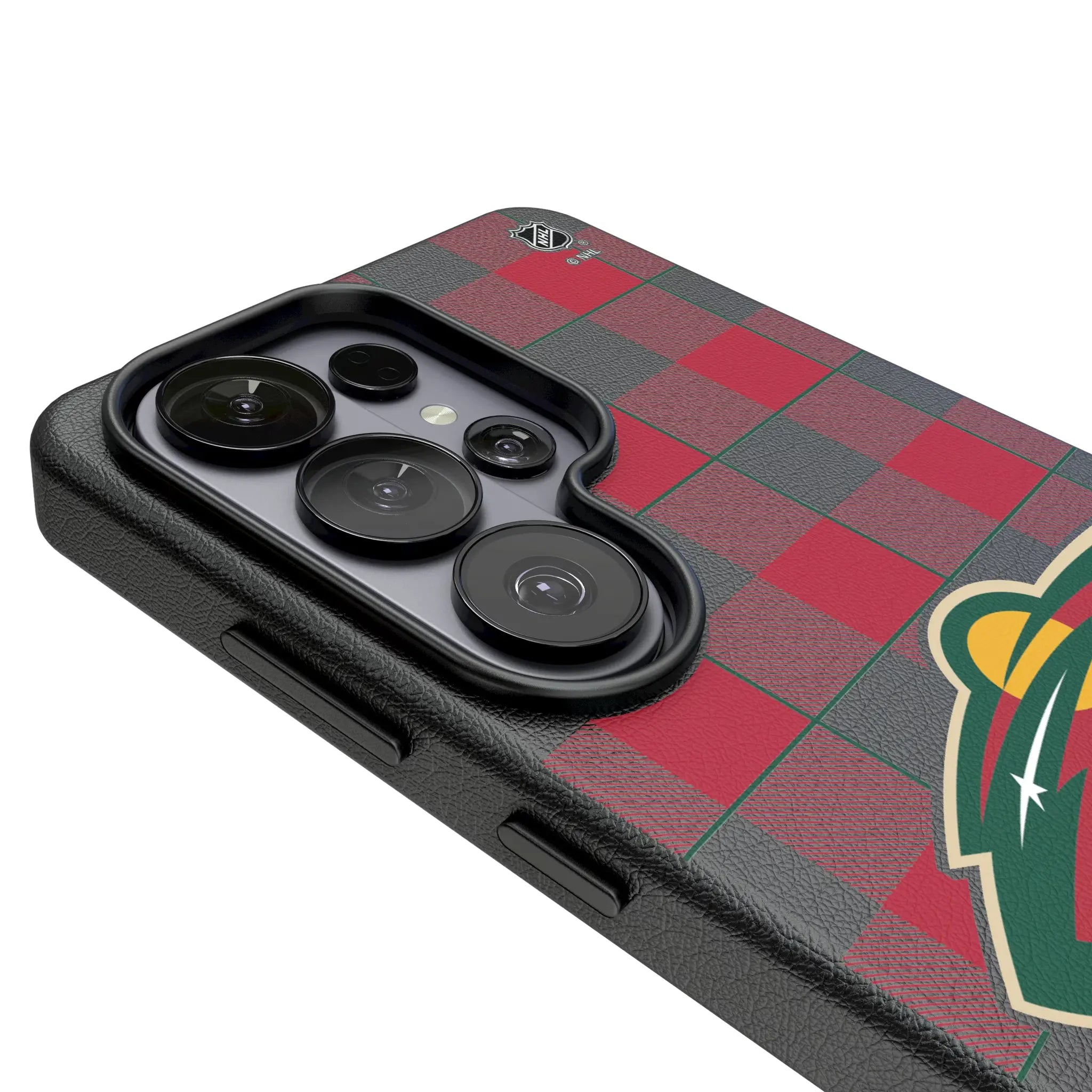 Minnesota Wild Plaid Galaxy MagSafe Compatible Phone Case for Samsung Galaxy - Detail#Device_Galaxy S26 Ultra