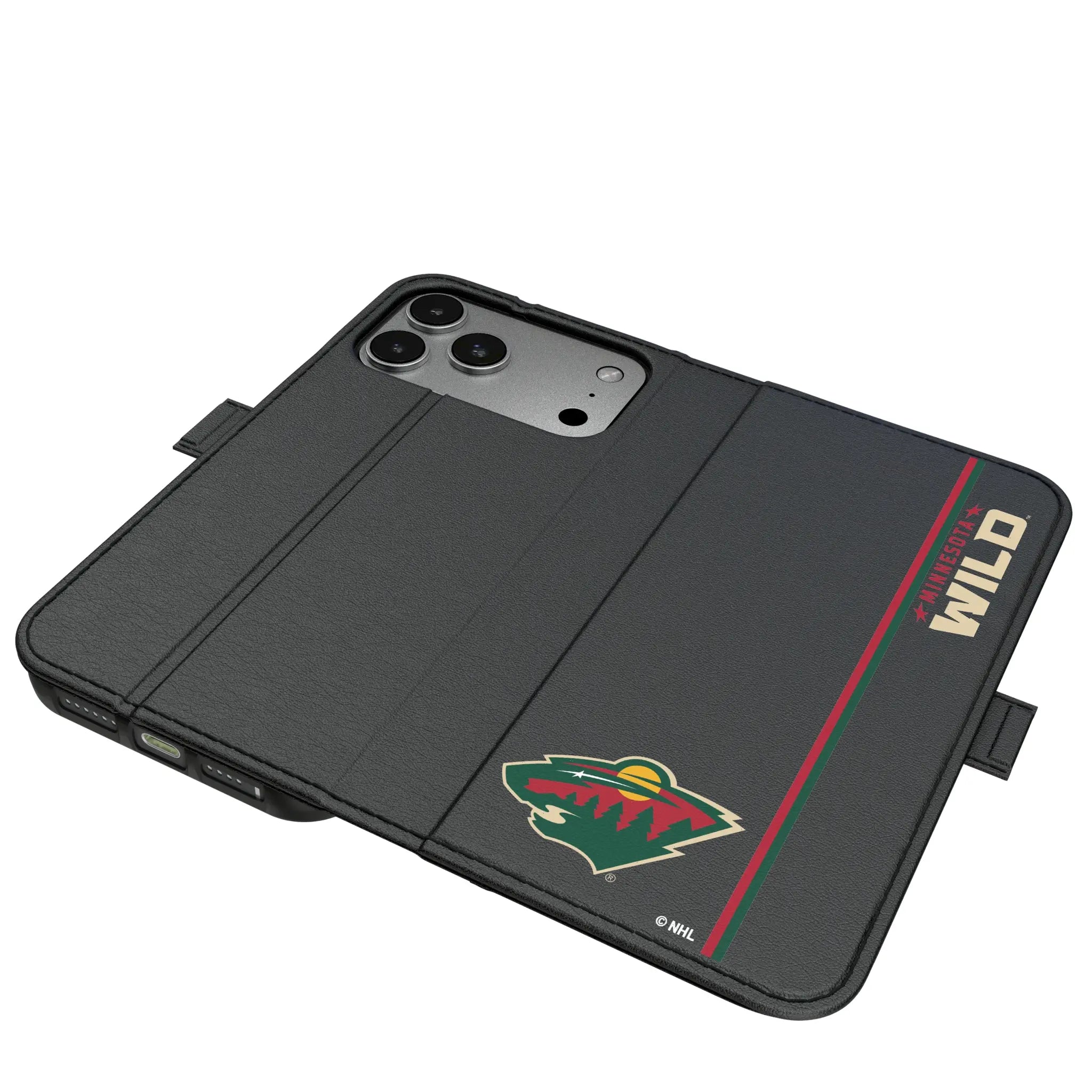 Minnesota Wild Sidebar iPhone Folio Phone Case for Apple iPhone#Device_iPhone 17 Pro Max