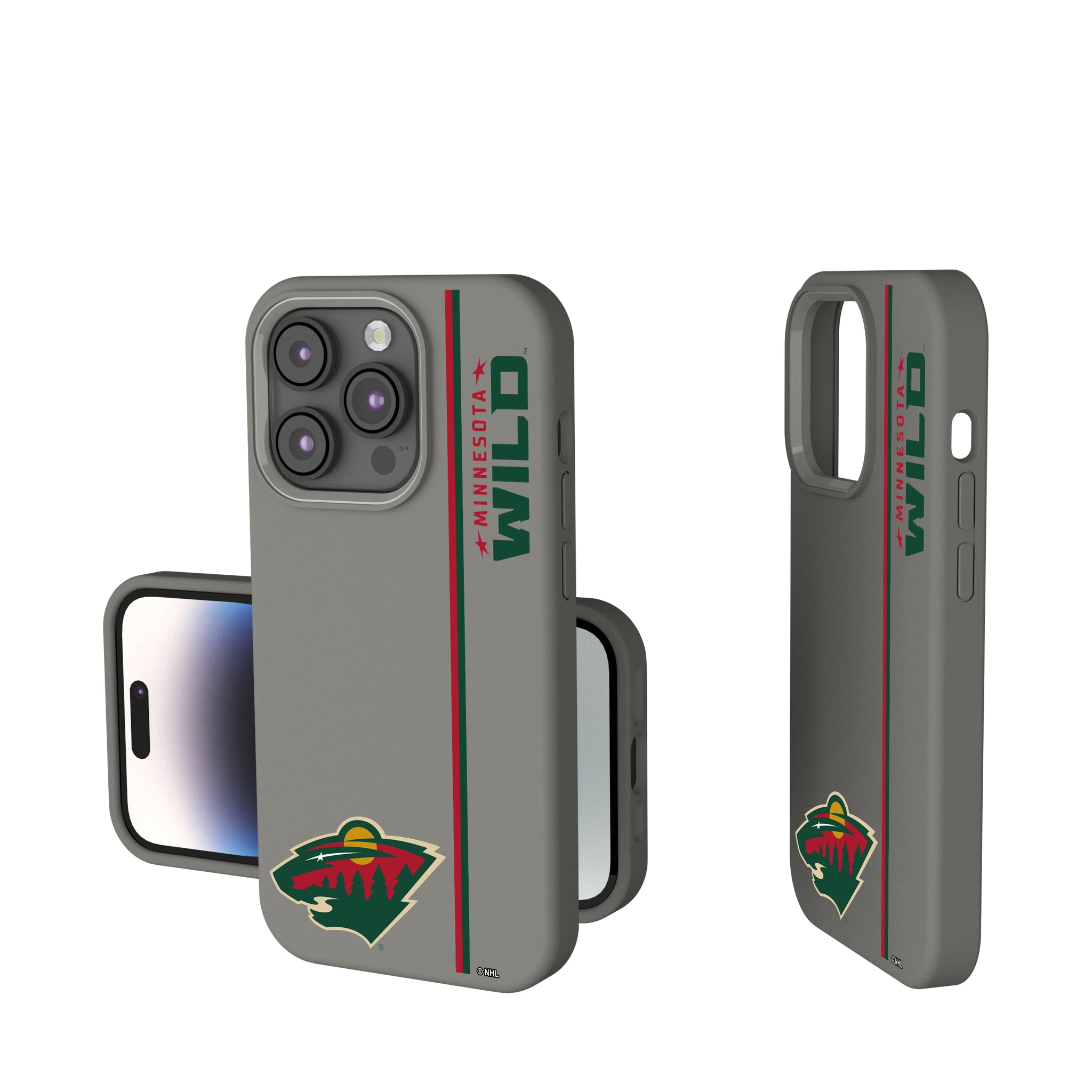 Minnesota Wild Sidebar iPhone Soft Touch Phone Case for Apple iPhone