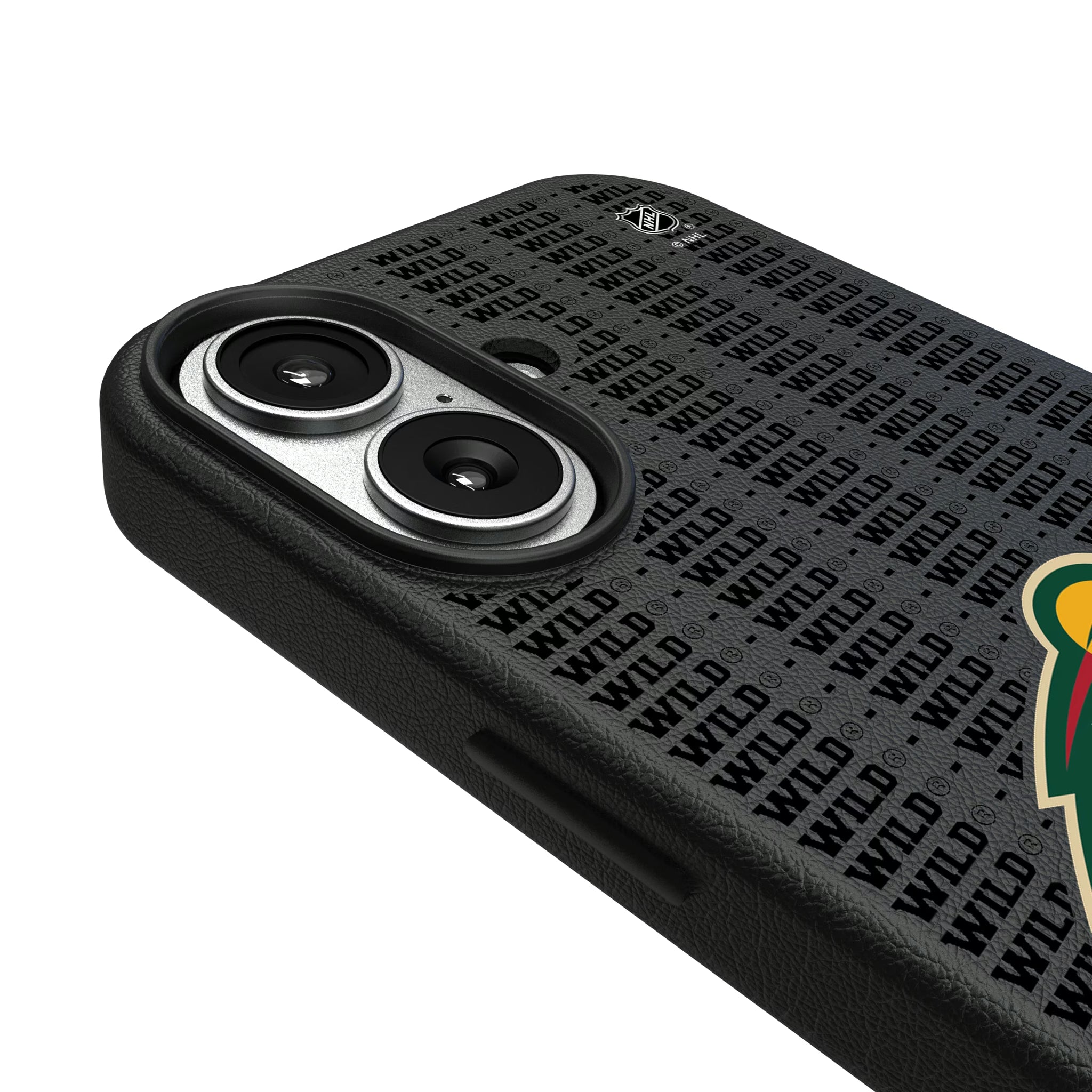 Minnesota Wild Text Backdrop iPhone MagSafe Compatible Phone Case for Apple iPhone - Detail#Device_iPhone 17