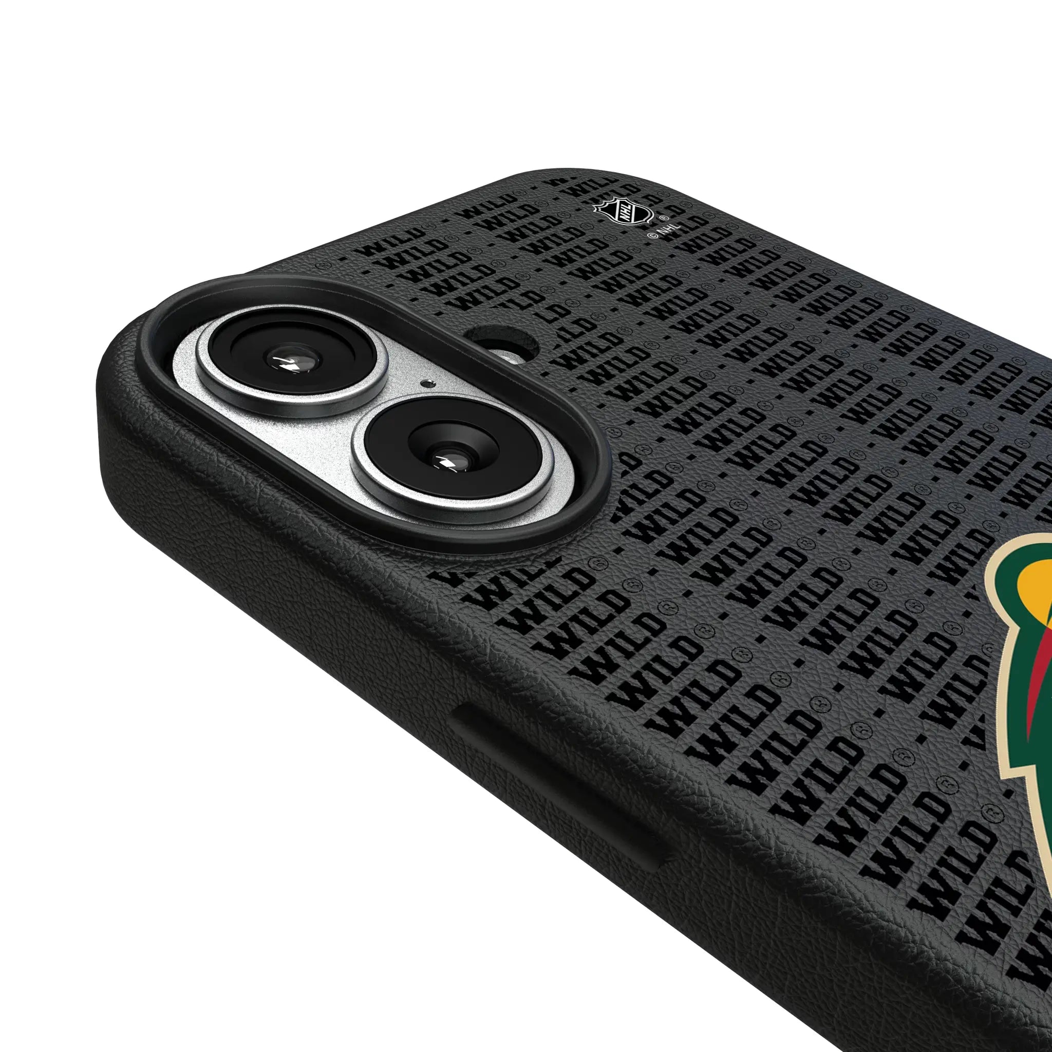 Minnesota Wild Text Backdrop iPhone MagSafe Compatible Phone Case for Apple iPhone - Detail#Device_iPhone 17