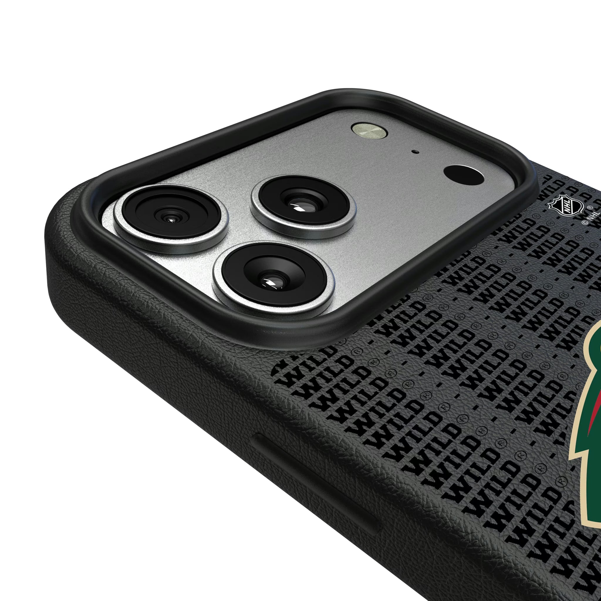 Minnesota Wild Text Backdrop iPhone MagSafe Compatible Phone Case for Apple iPhone - Detail#Device_iPhone 17 Pro Max
