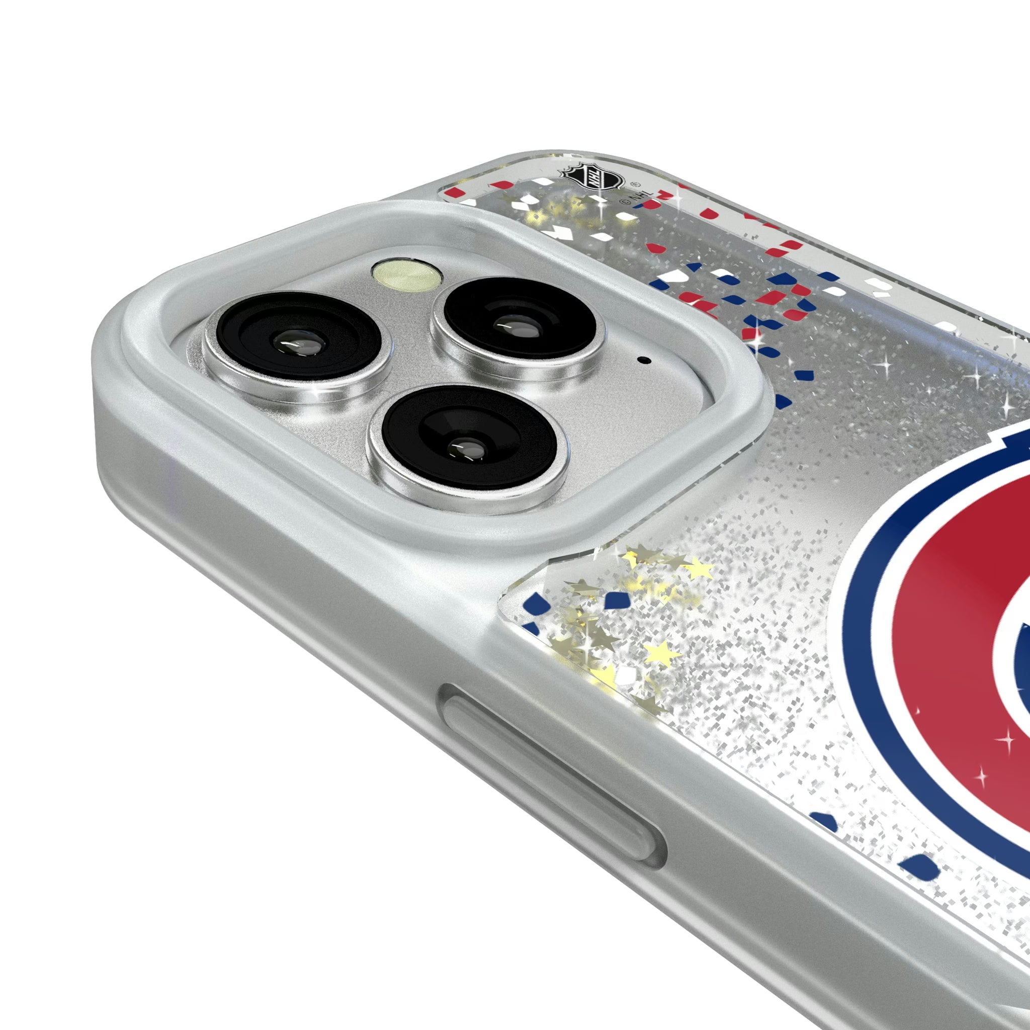 Montreal Canadiens Confetti iPhone Glitter Phone Case for Apple iPhone - Detail#Device_iPhone 16 Pro