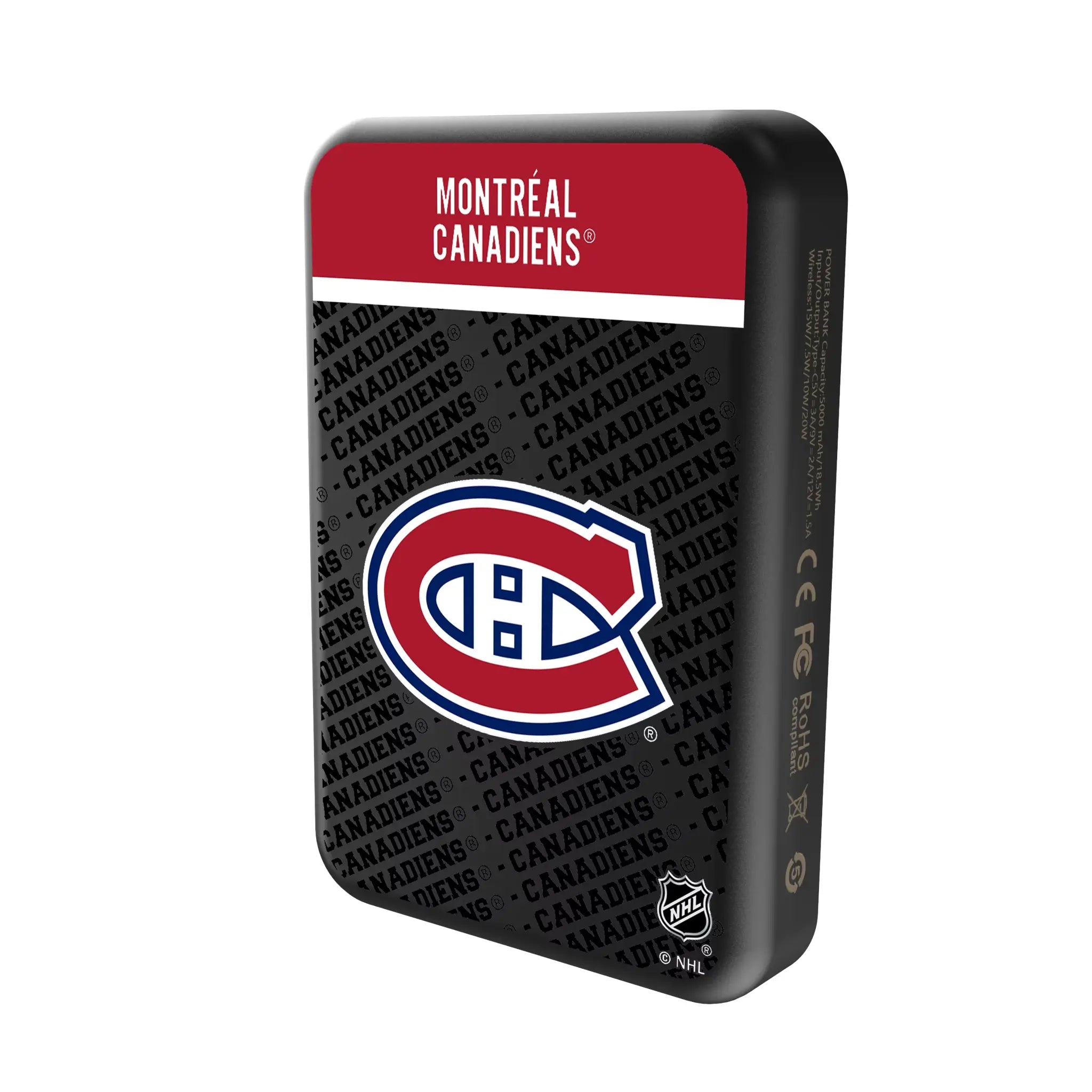 Montreal Canadiens Endzone Plus Wireless Mag Power Bank