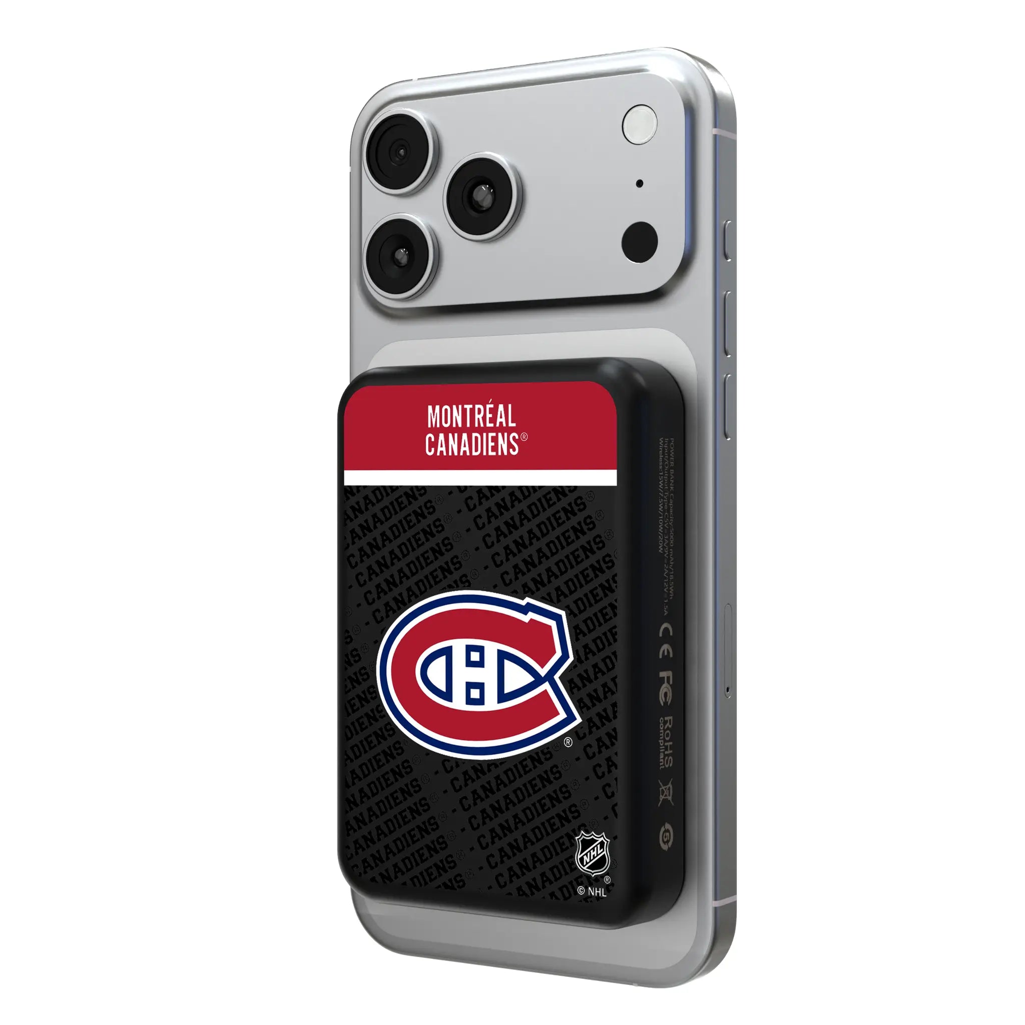Montreal Canadiens Endzone Plus Wireless Mag Power Bank