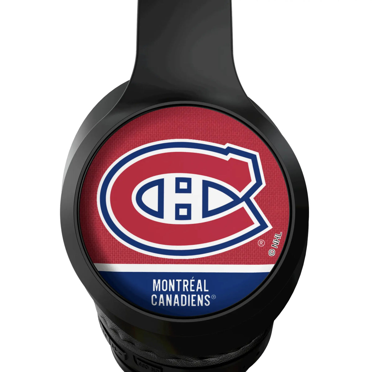 Montreal Canadiens Endzone Solid Wireless Over-Ear Headphones With Case - Detail