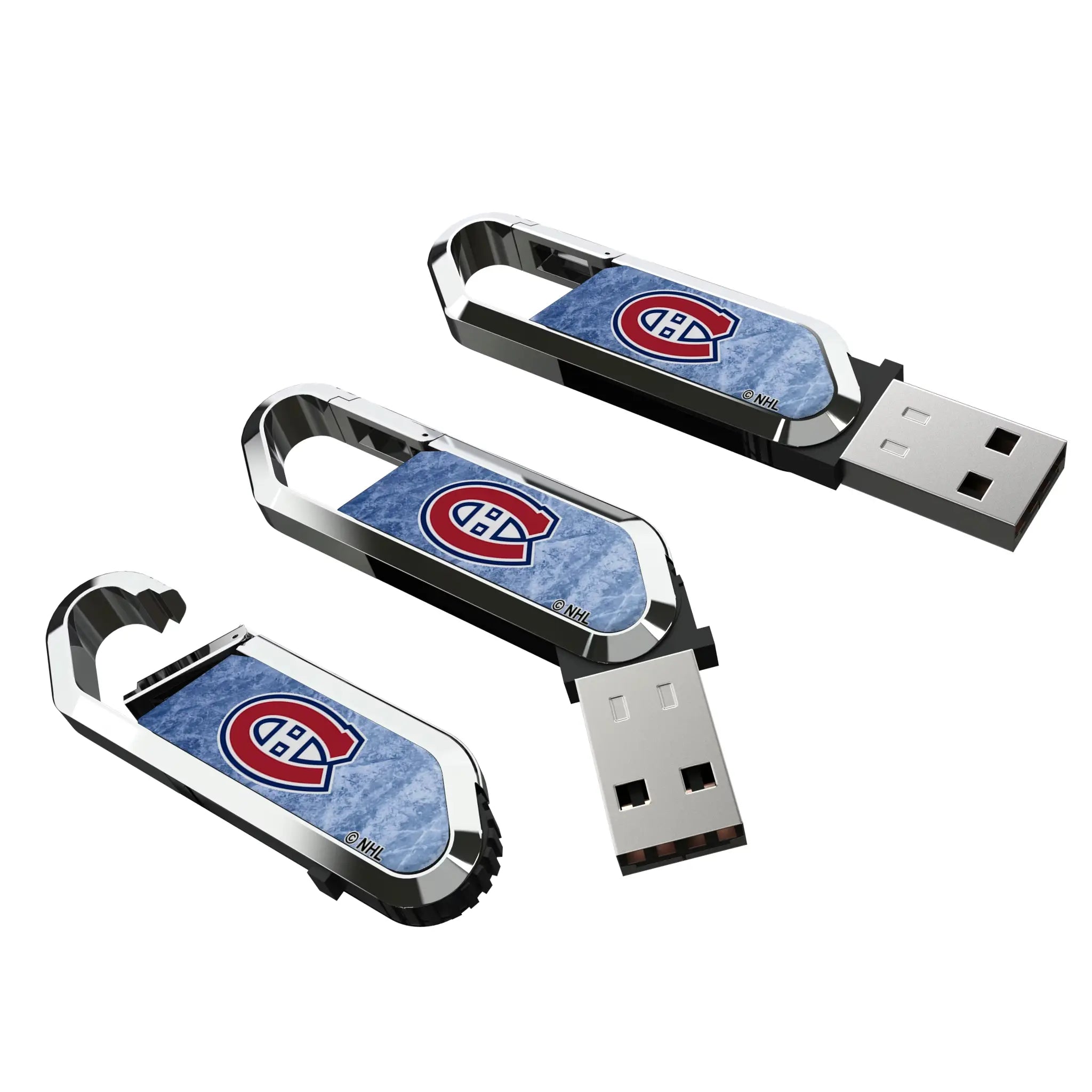 Montreal Canadiens Ice Flood USB 64GB Clip Style Flash Drive