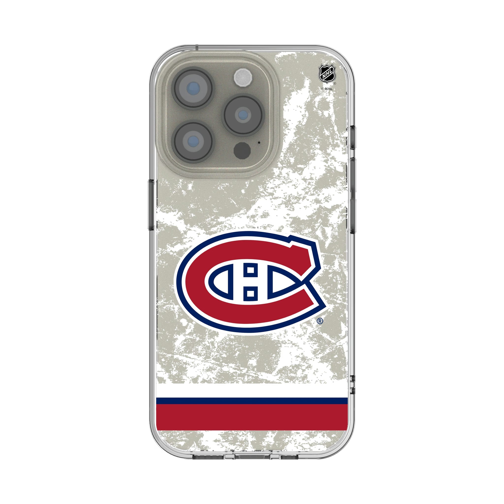 Montreal Canadiens Ice Stripe iPhone Clear Phone Case for Apple iPhone