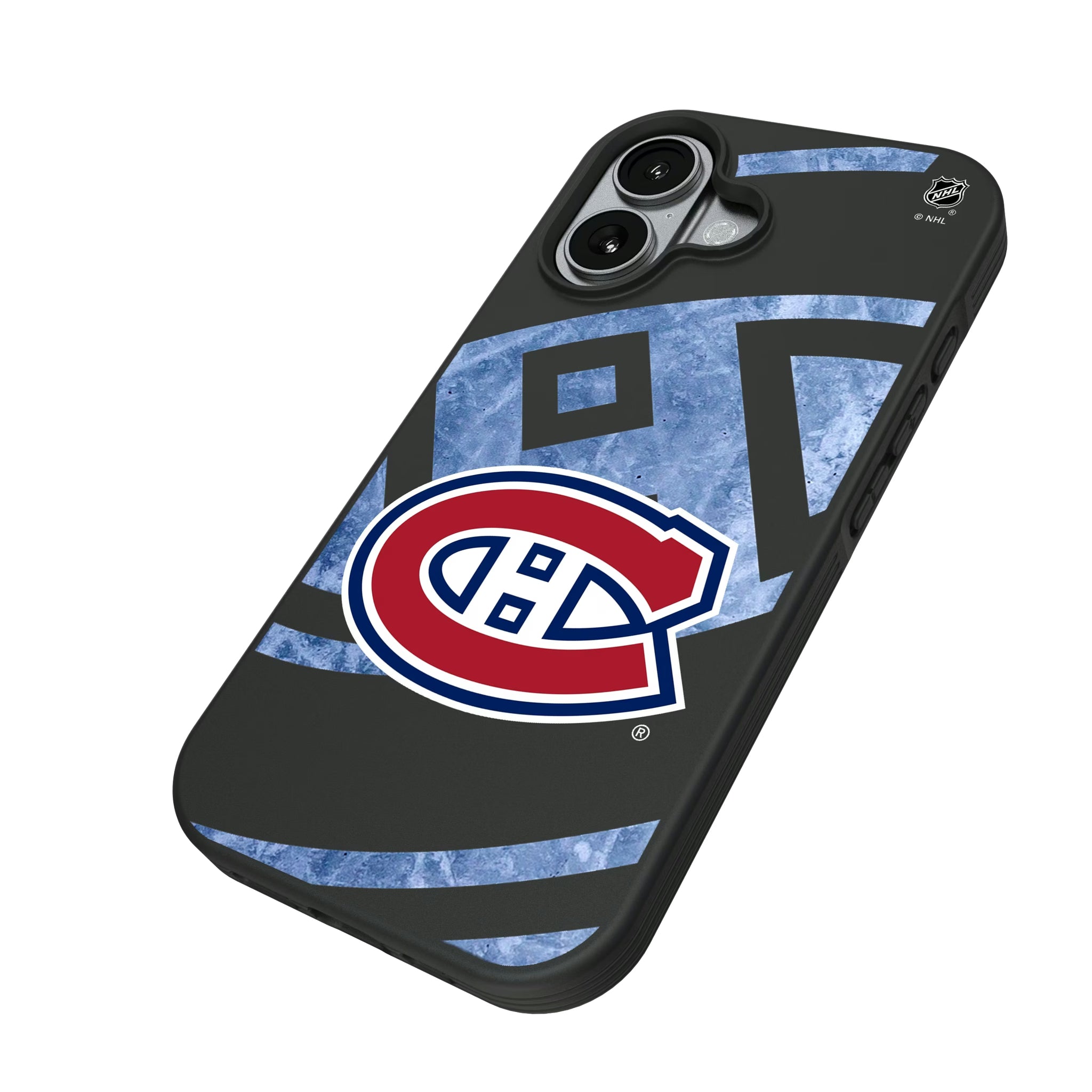 Montreal Canadiens Ice Tilt iPhone Bump Phone Case for Apple iPhone - Isometric View#Device_iPhone 17