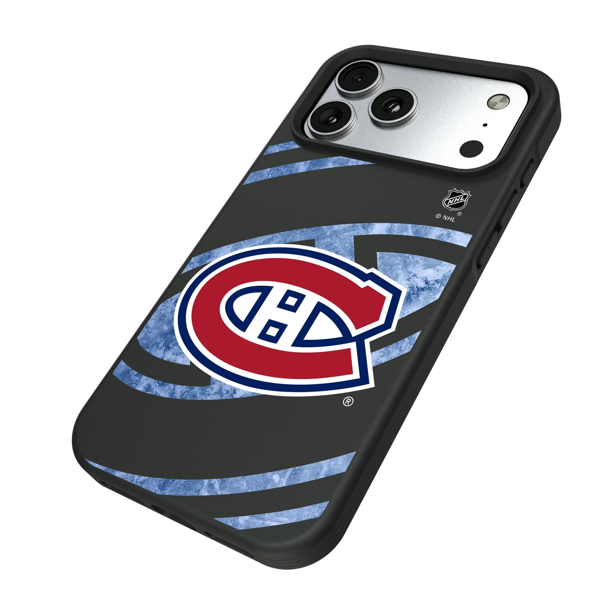 Montreal Canadiens Ice Tilt iPhone Bump Phone Case for Apple iPhone - Isometric View#Device_iPhone 17 Pro Max