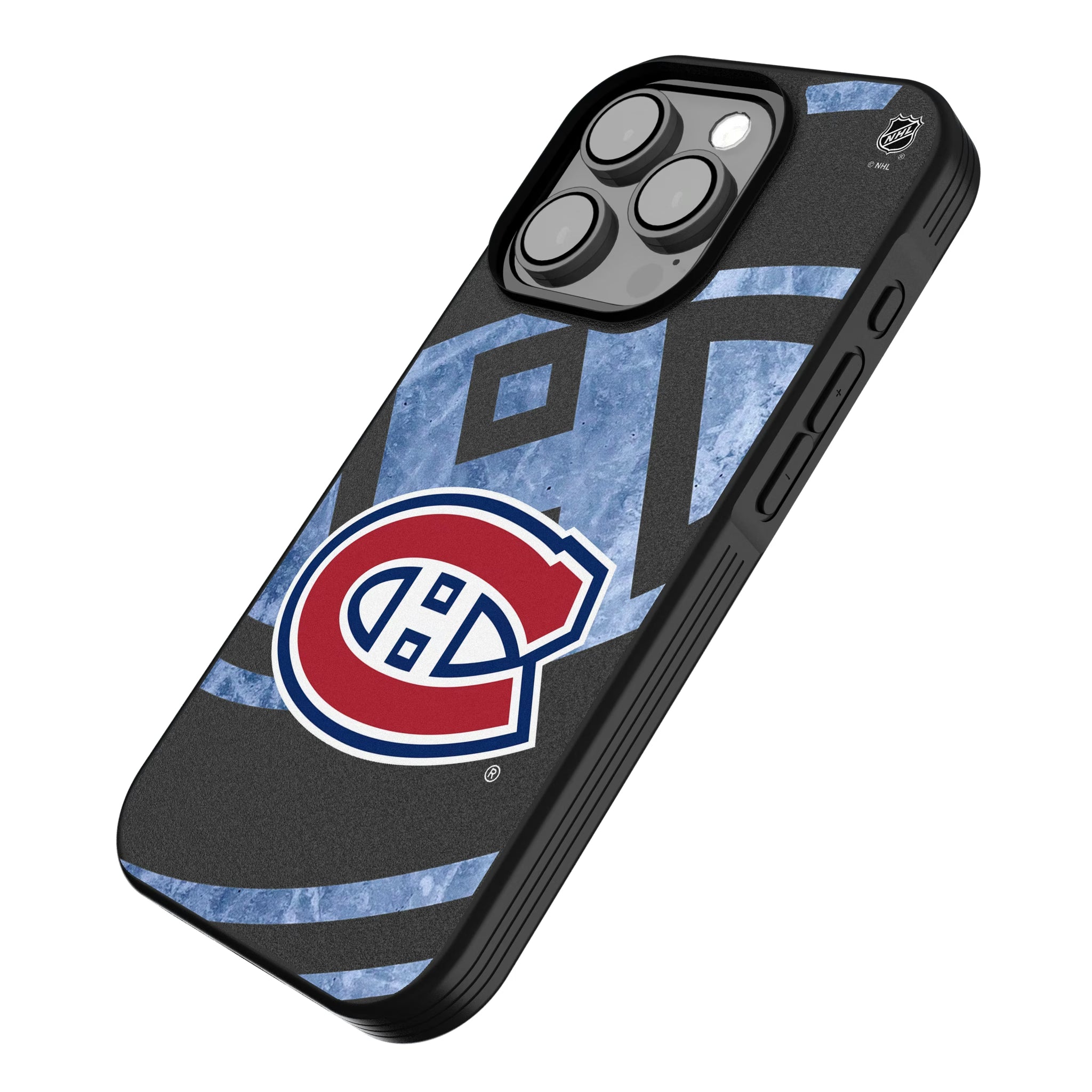 Montreal Canadiens Ice Tilt iPhone Bump Phone Case for Apple iPhone - Isometric View
