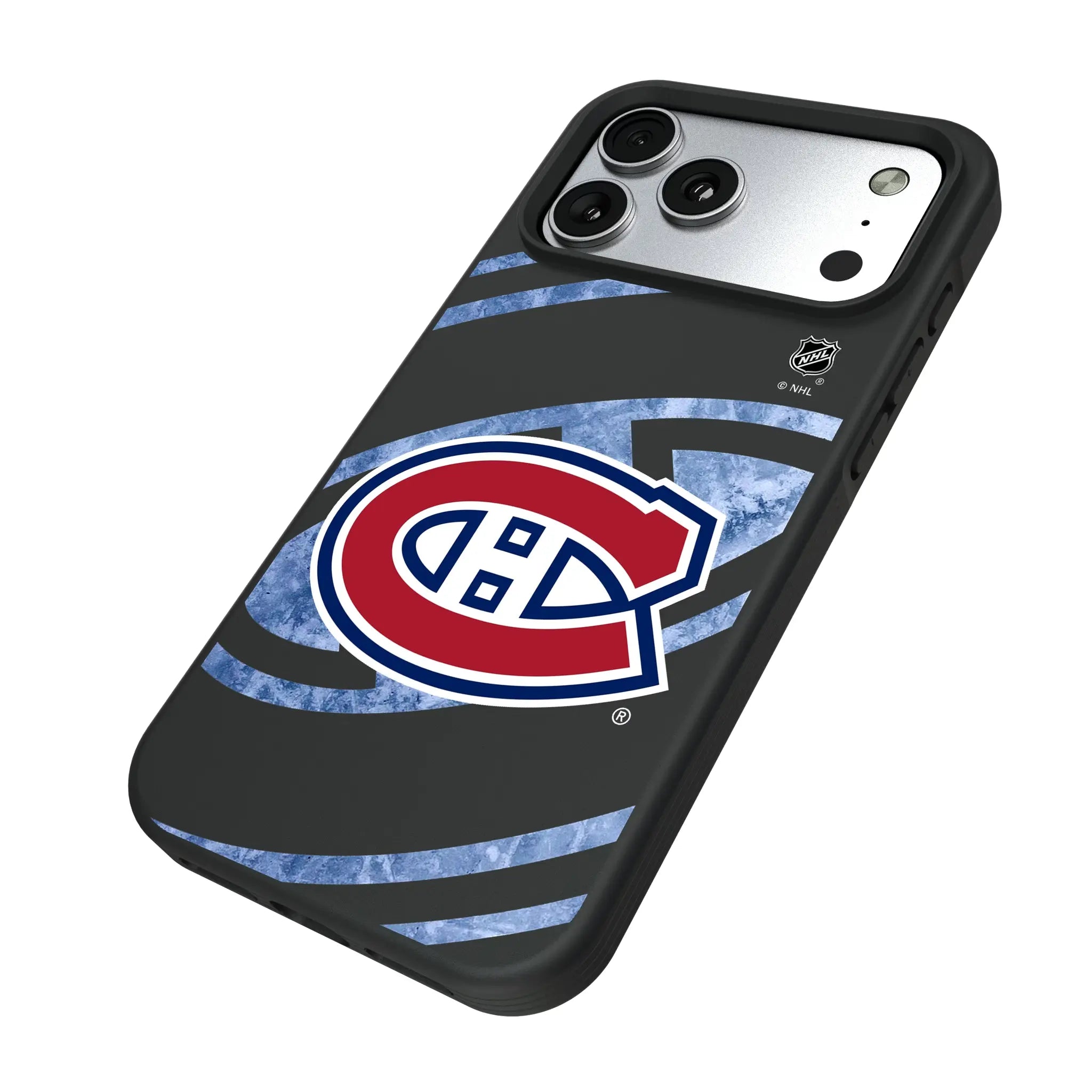 Montreal Canadiens Ice Tilt iPhone Bump Phone Case for Apple iPhone - Isometric View#Device_iPhone 17 Pro Max