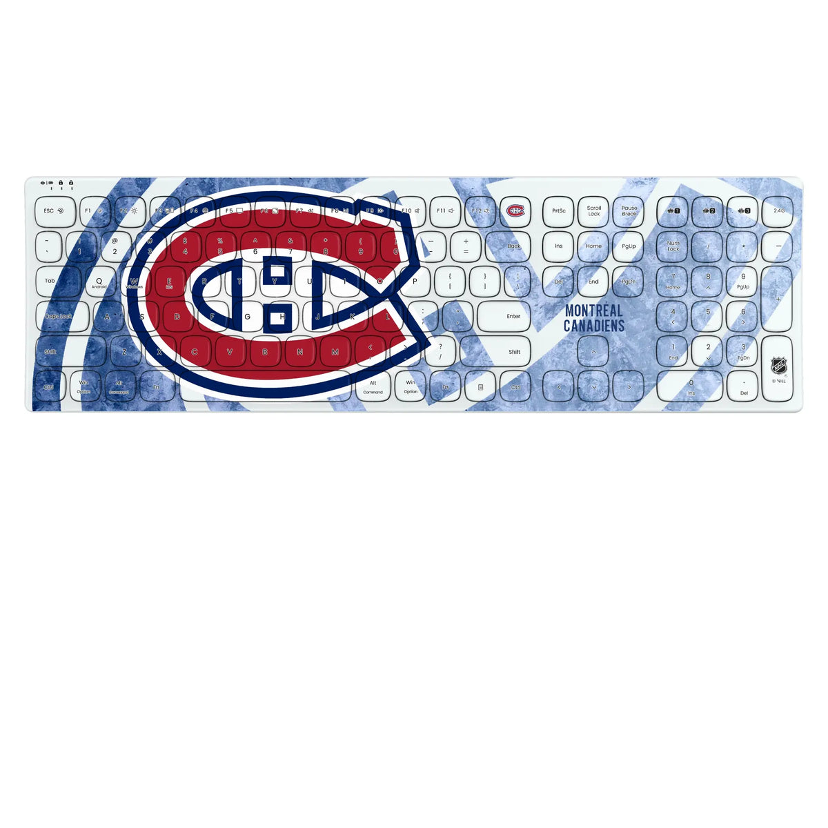 Montreal Canadiens Ice Tilt KKB605 Curved Wireless Keyboard