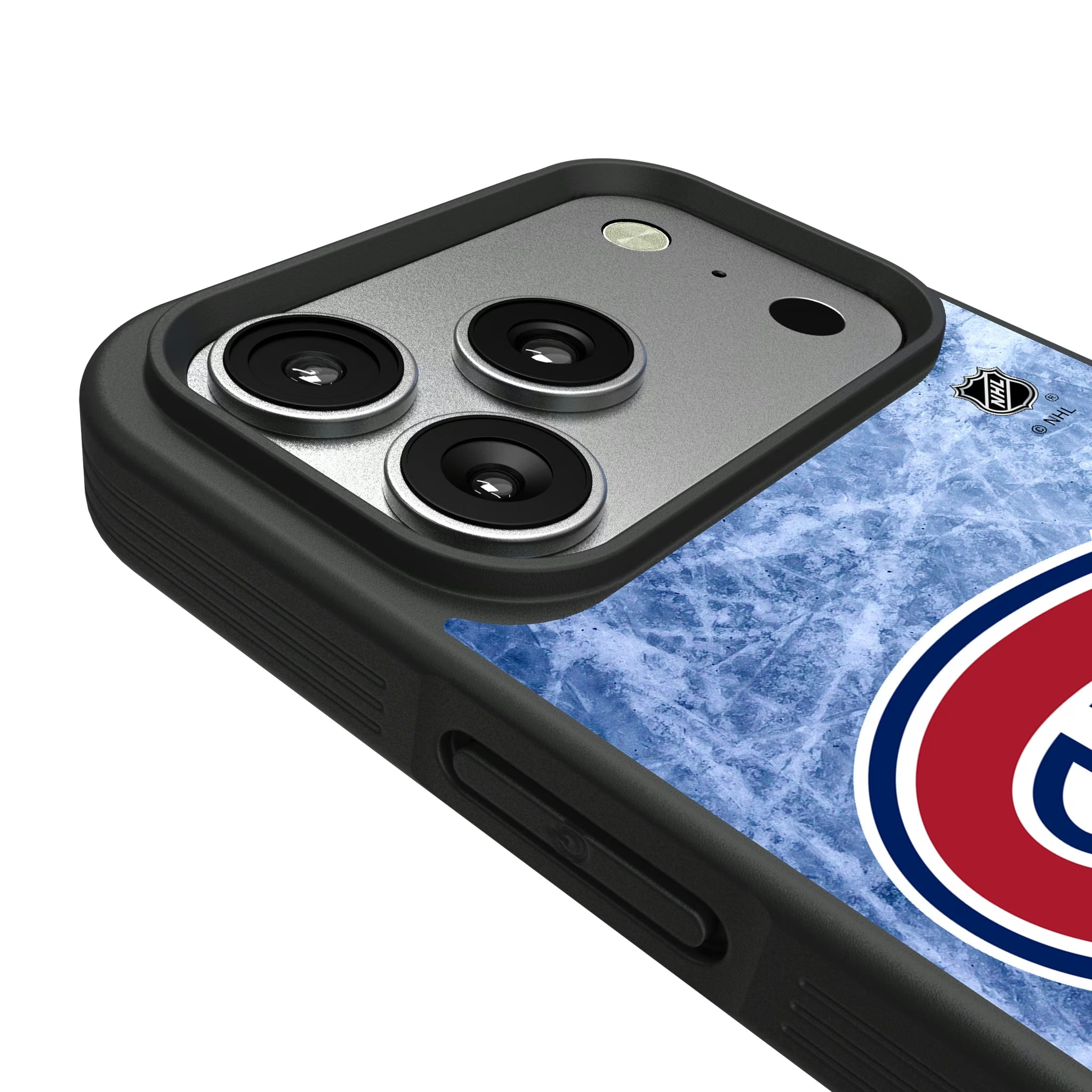 Montreal Canadiens Ice Wordmark iPhone Bump Phone Case for Apple iPhone - Detail#Device_iPhone 17 Pro