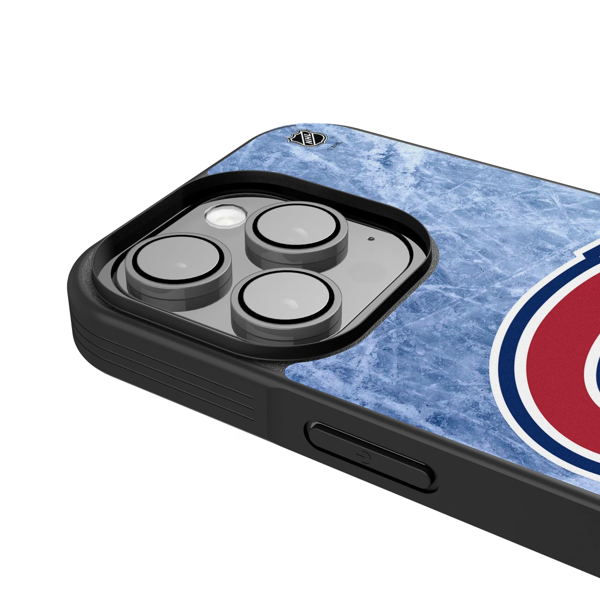 Montreal Canadiens Ice Wordmark iPhone Bump Phone Case for Apple iPhone - Detail