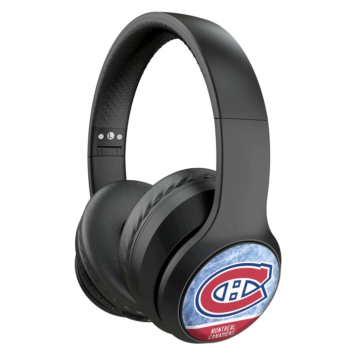 Montreal Canadiens Ice Wordmark Wireless Over-Ear Headphones With Case