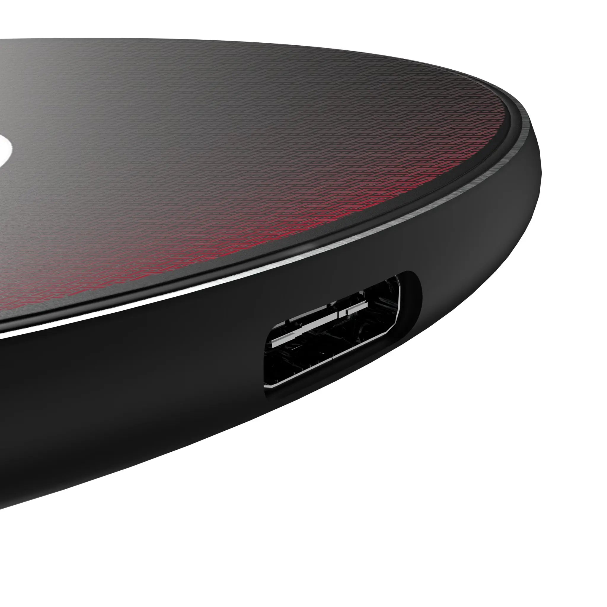 Montreal Canadiens Linen 15-Watt Wireless Charger - Detail