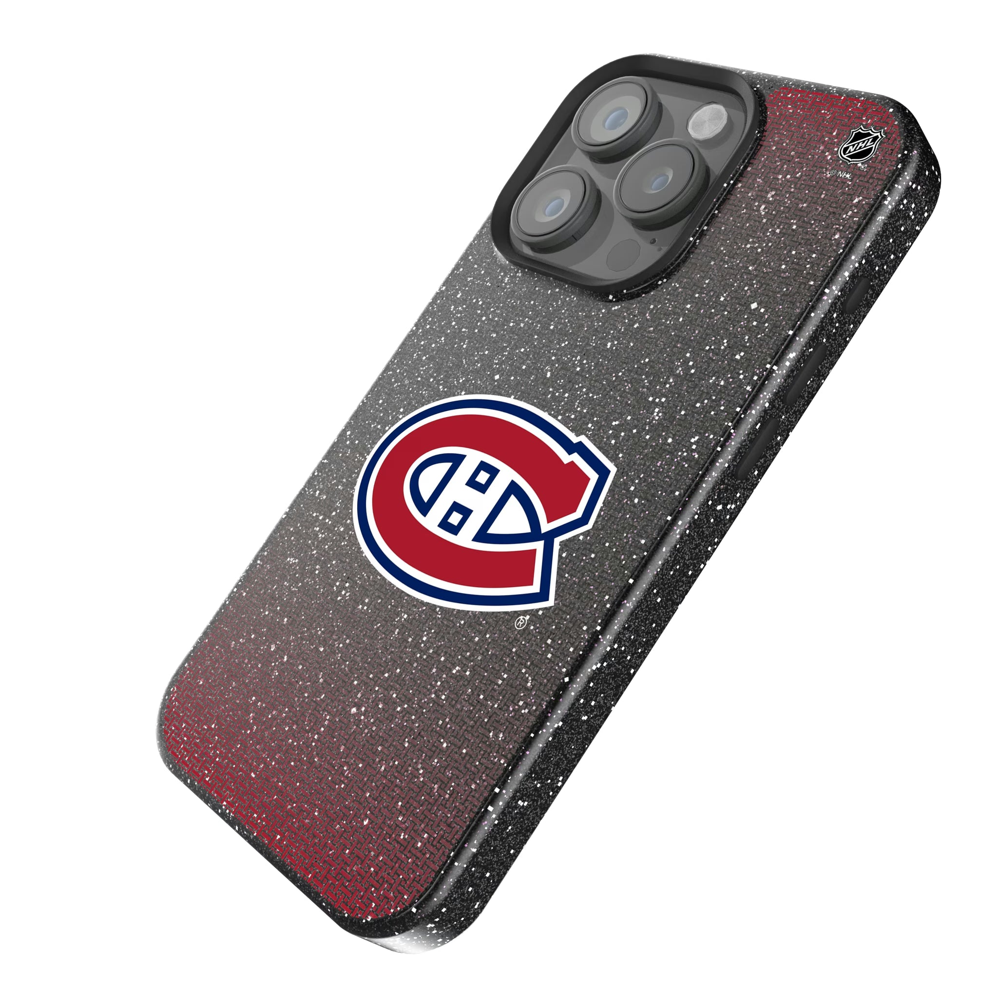 Montreal Canadiens Linen iPhone Bling Phone Case for Apple iPhone - Isometric View