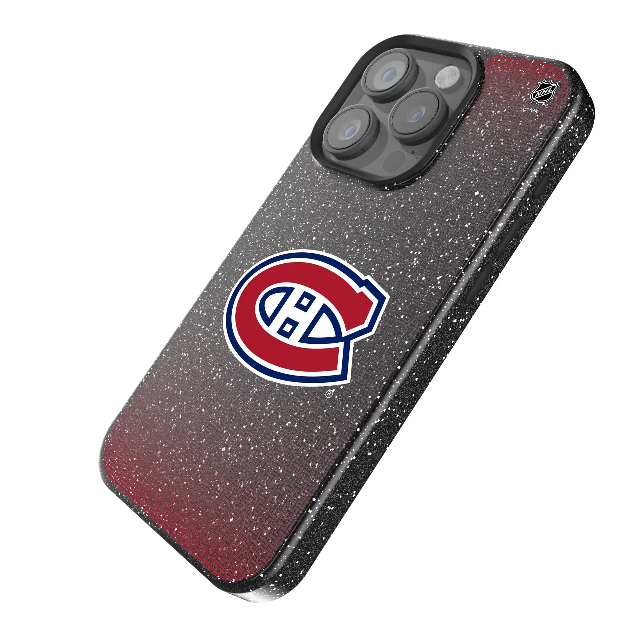 Montreal Canadiens Linen iPhone Bling Phone Case for Apple iPhone - Isometric View