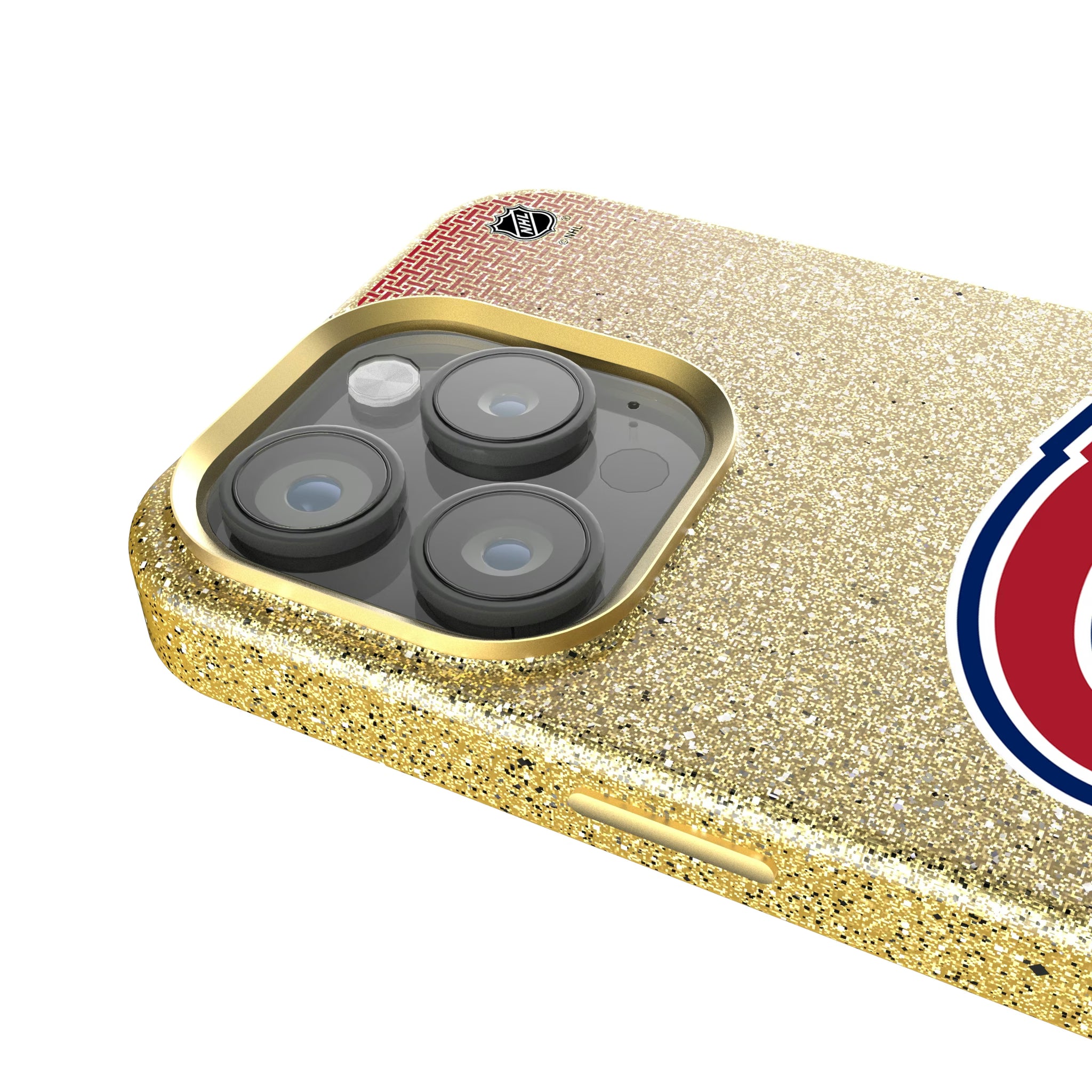 Montreal Canadiens Linen iPhone Bling Phone Case for Apple iPhone - Detail