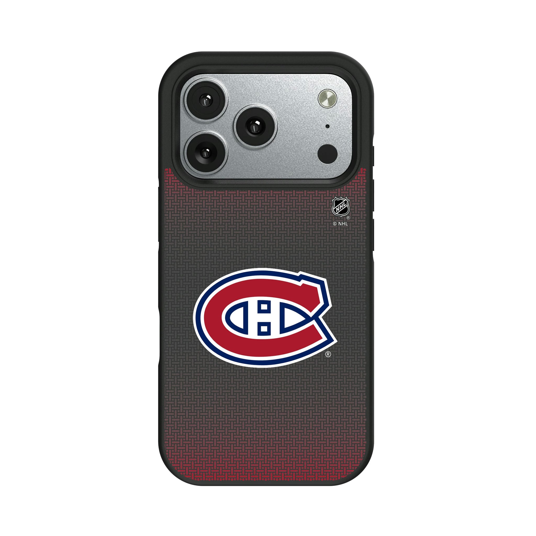 Montreal Canadiens Linen iPhone Bump Phone Case for Apple iPhone#Device_iPhone 17 Pro