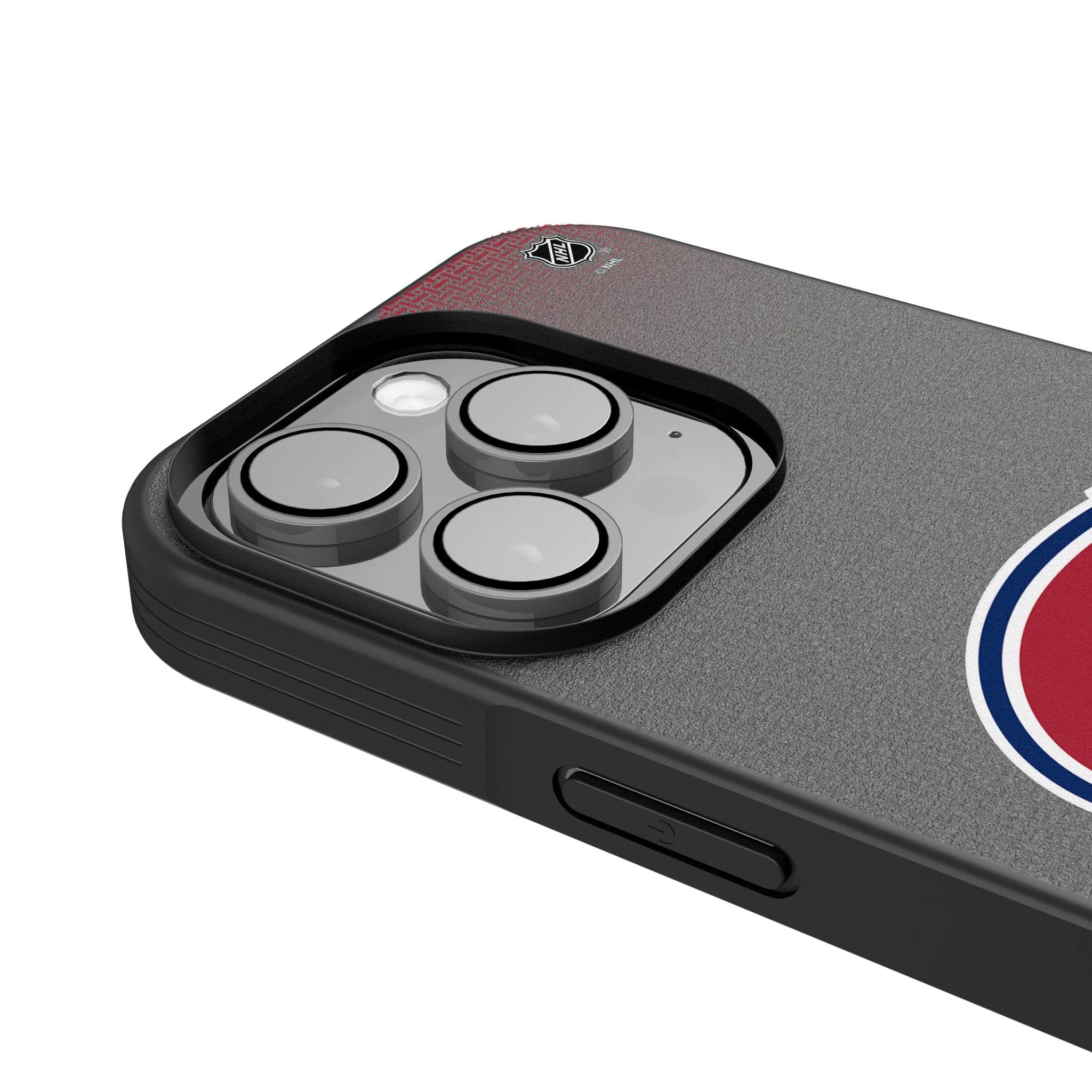 Montreal Canadiens Linen iPhone Bump Phone Case for Apple iPhone - Detail