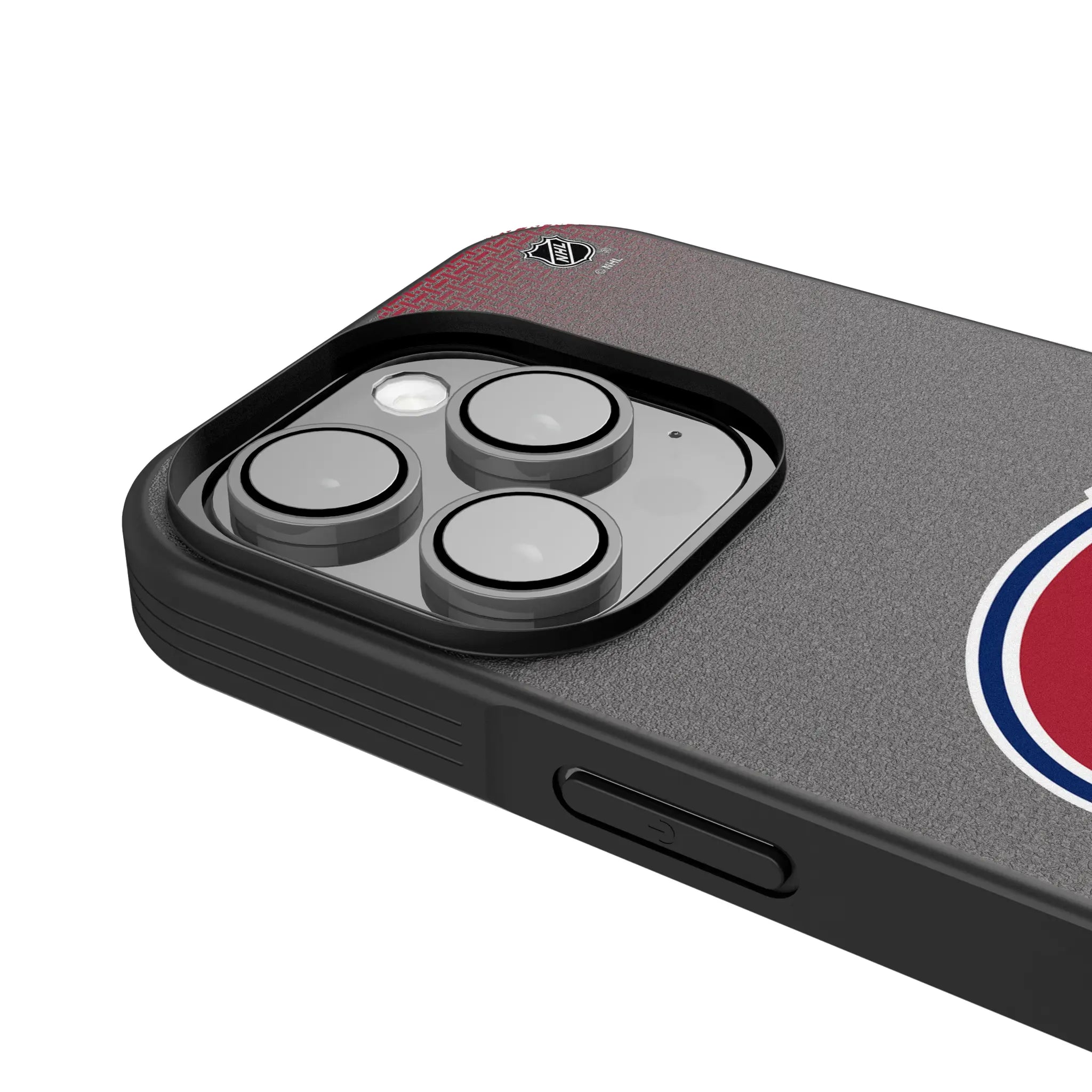Montreal Canadiens Linen iPhone Bump Phone Case for Apple iPhone - Detail