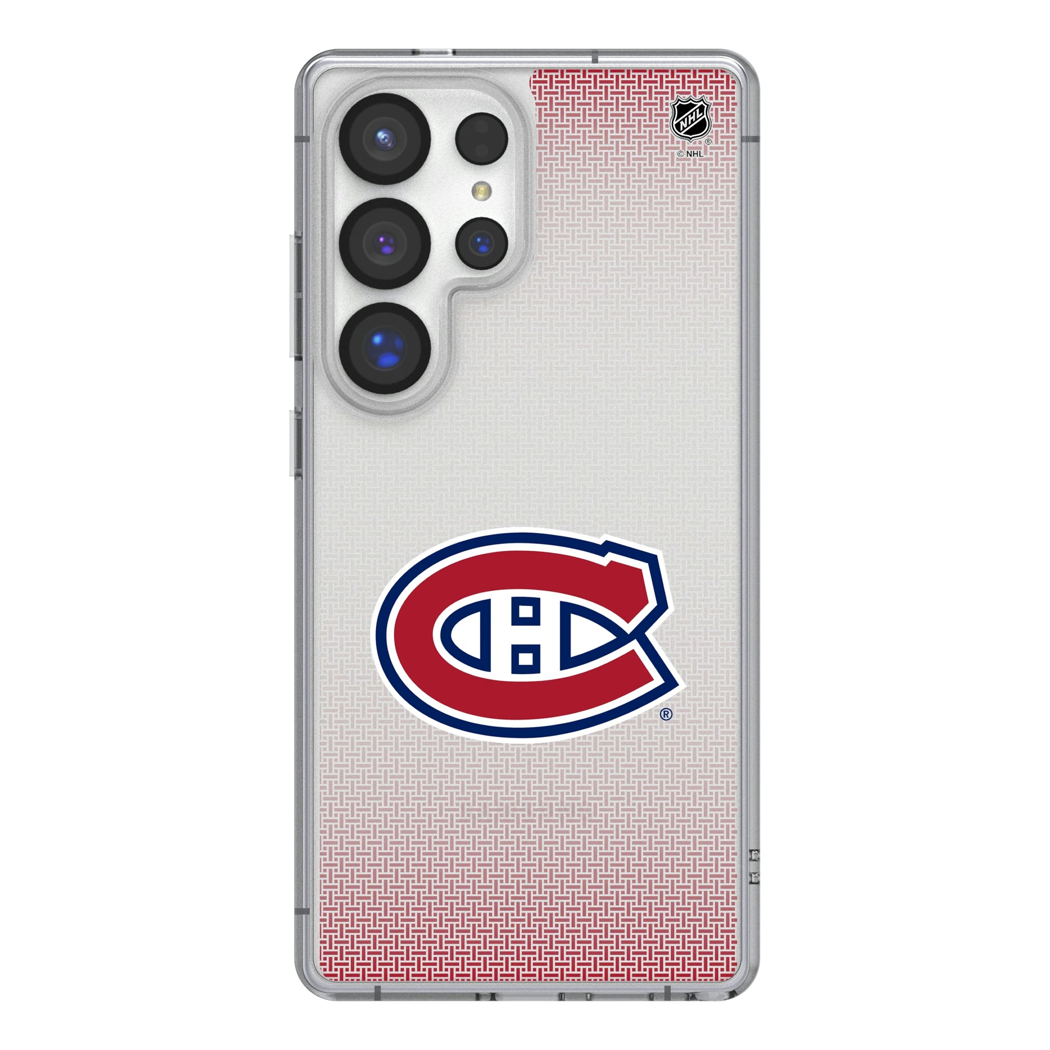 Montreal Canadiens Linen Galaxy Clear Phone Case for Samsung Galaxy