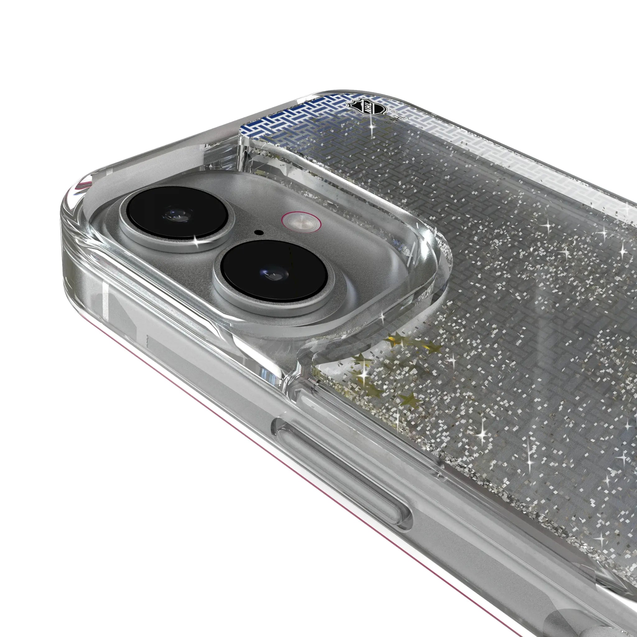 Montreal Canadiens Linen iPhone Glitter Phone Case for Apple iPhone - Detail