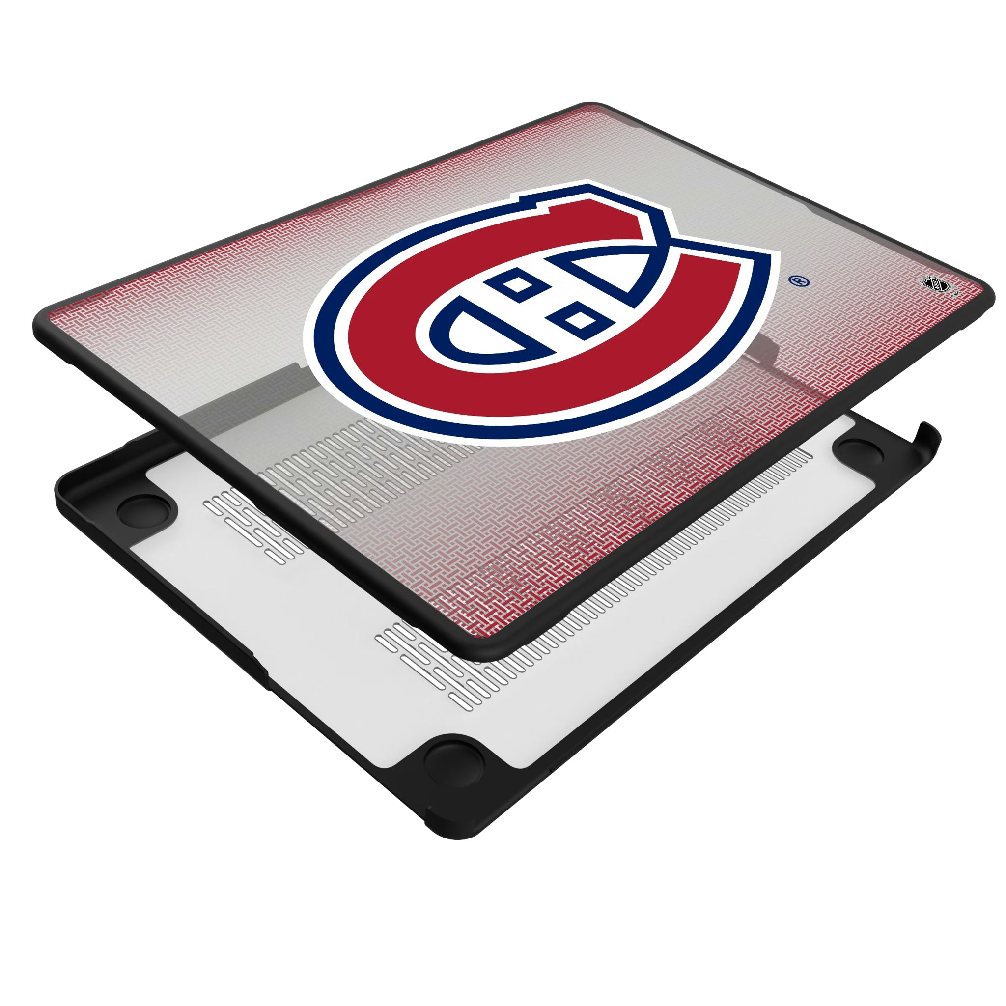 Montreal Canadiens Linen MacBook Laptop Case for Apple MacBook - Isometric View#Device_MacBook Pro (14-inch, 2021) / MacBook Pro (14-inch, 2023) / MacBook Pro (14-inch, 2024)