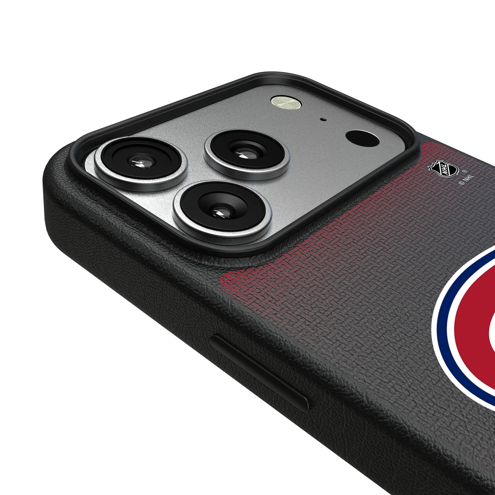 Montreal Canadiens Linen iPhone MagSafe Compatible Phone Case for Apple iPhone - Detail#Device_iPhone 17 Pro